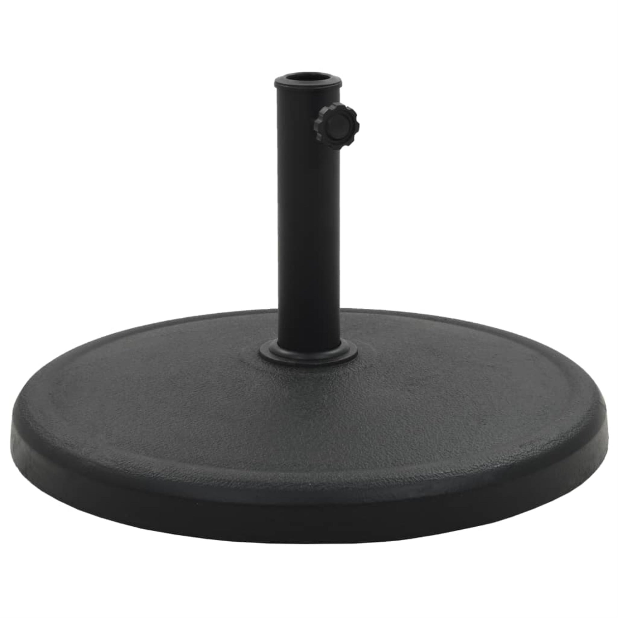 Vidaxl Parasol Base Round Polyresin 41.9 Lbs Black