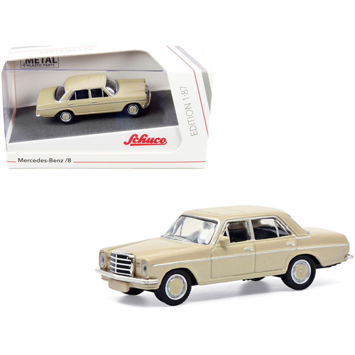 Mercedes Benz 8 Beige 1/87 (Ho) Diecast Model Car By Schuco