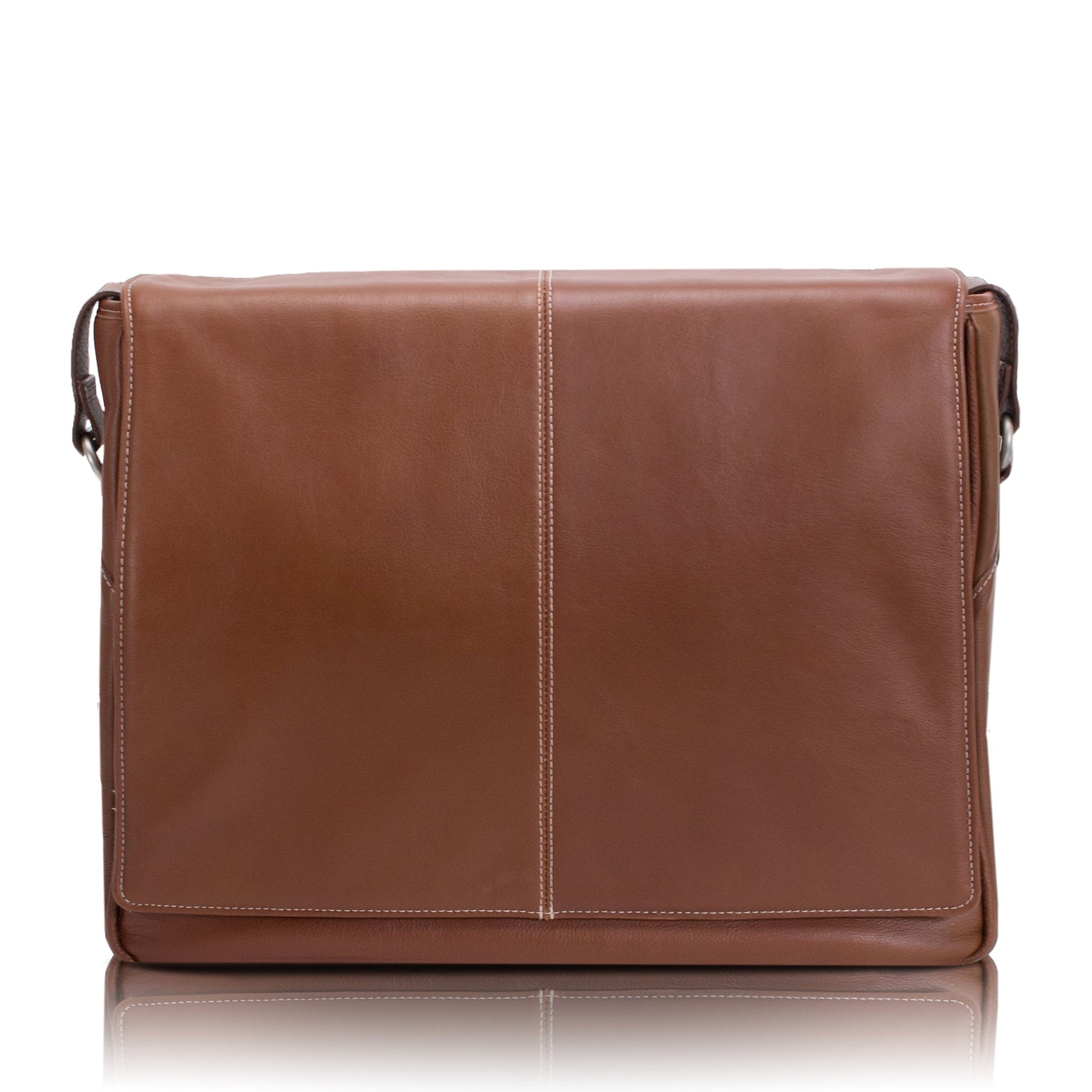 Vernazza | San Francesco | 13 Leather Messenger Bag - Cognac