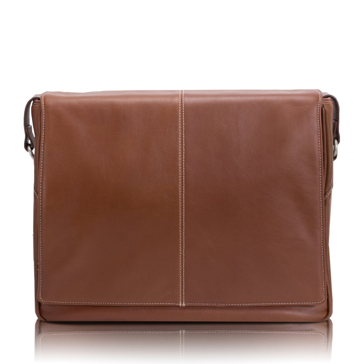 Vernazza | San Francesco | 13 Leather Messenger Bag - Cognac