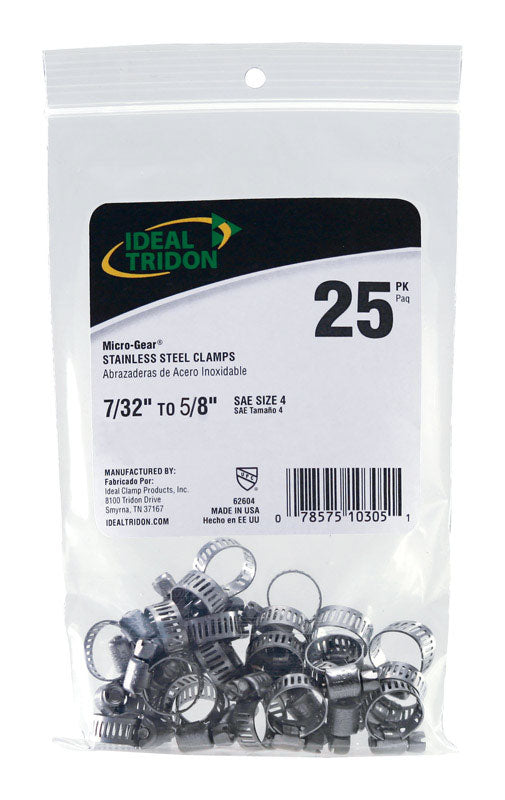 Hseclmp 7/32-5/8 Ss 25Pk(Pack Of 1)
