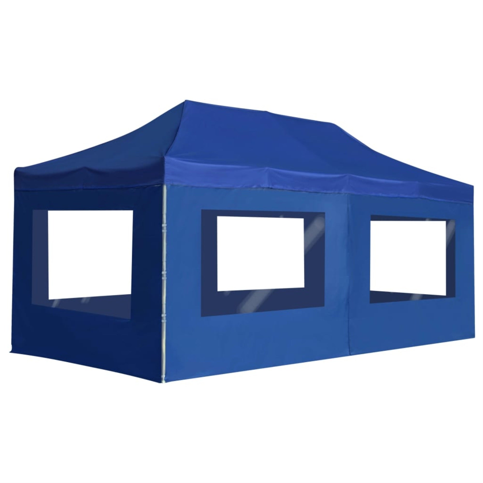 Vidaxl Professional Folding Party Tent With Walls Aluminium 236.2'X118.1' Blue