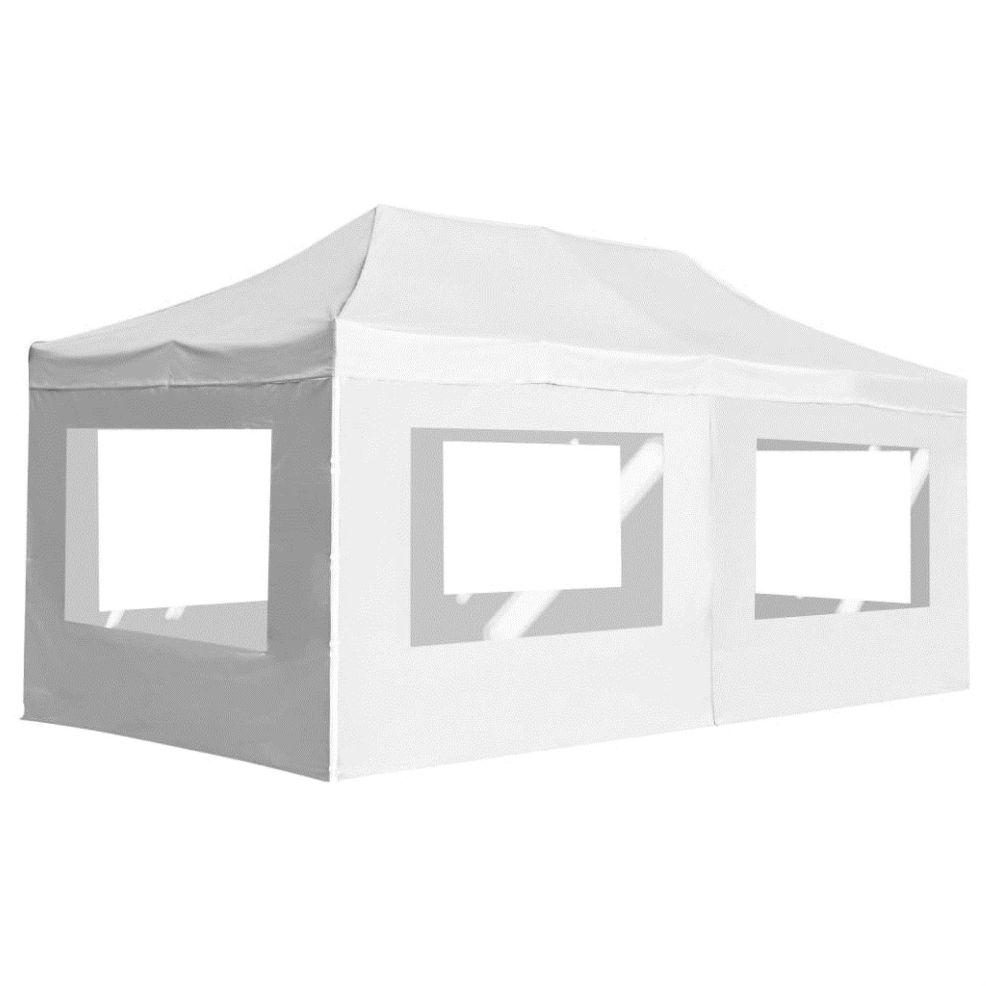 Vidaxl Professional Folding Party Tent With Walls Aluminium 236.2'X118.1' White
