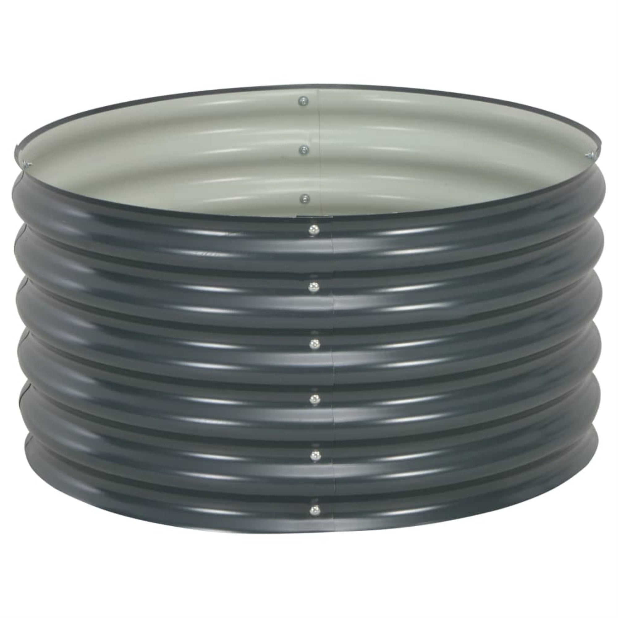 Vidaxl Garden Raised Bed 31.5'X31.5'X17.3' Galvanised Steel Gray