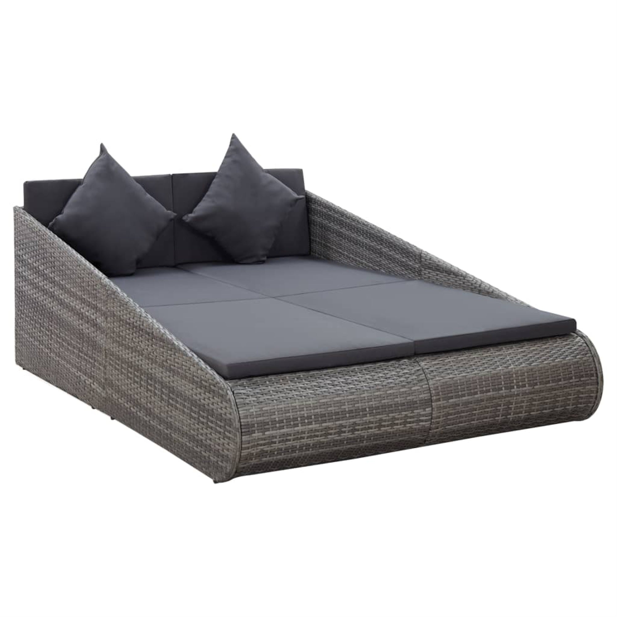 Vidaxl Garden Bed Gray 78.7'X54.7' Poly Rattan