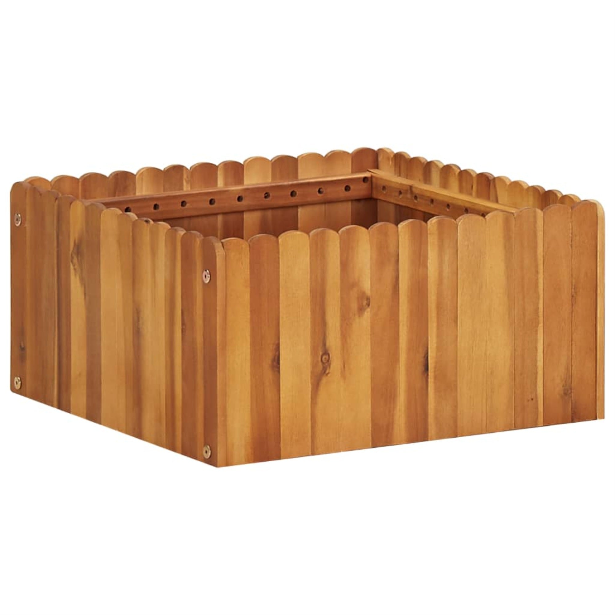 Vidaxl Garden Raised Bed 19.6'X19.6'X9.8' Solid Acacia Wood
