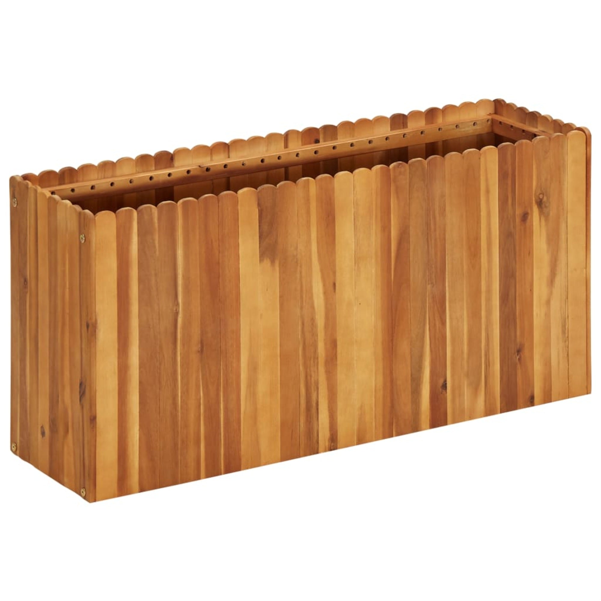 Vidaxl Garden Raised Bed 39.3'X11.8'X19.6' Solid Acacia Wood