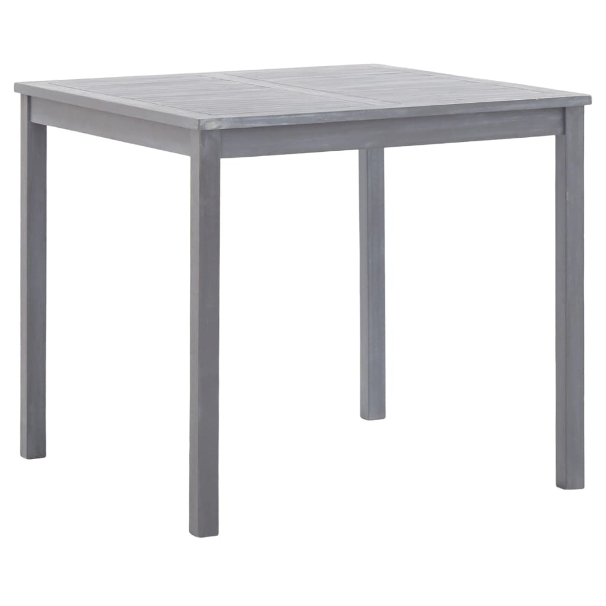 Vidaxl Garden Table Gray 31.5'X31.5'X29.1' Solid Acacia Wood