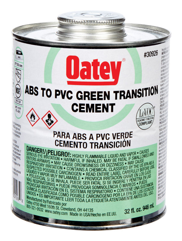 Cement Abs/Pvc Grn 32Oz (Pack Of 1)