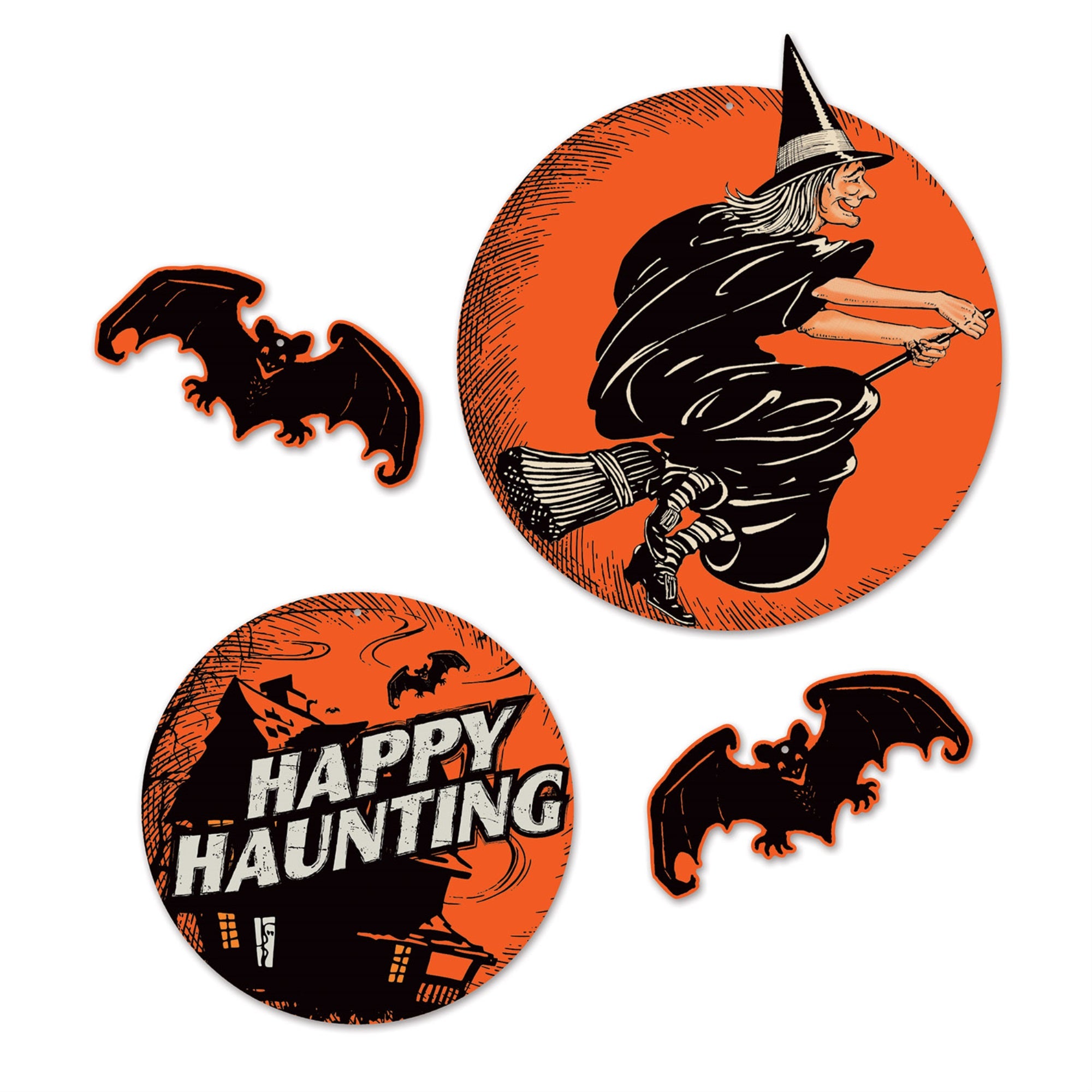 Vintage Halloween Cutouts, (Pack Of 12)