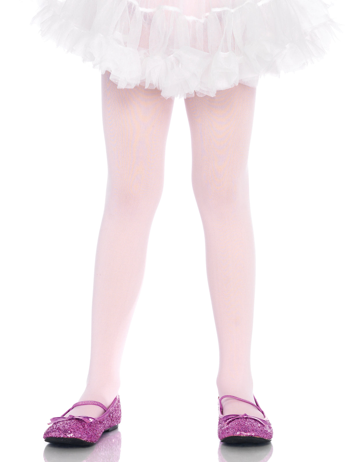 Girls Opaque Tights 4-6 Pink 4