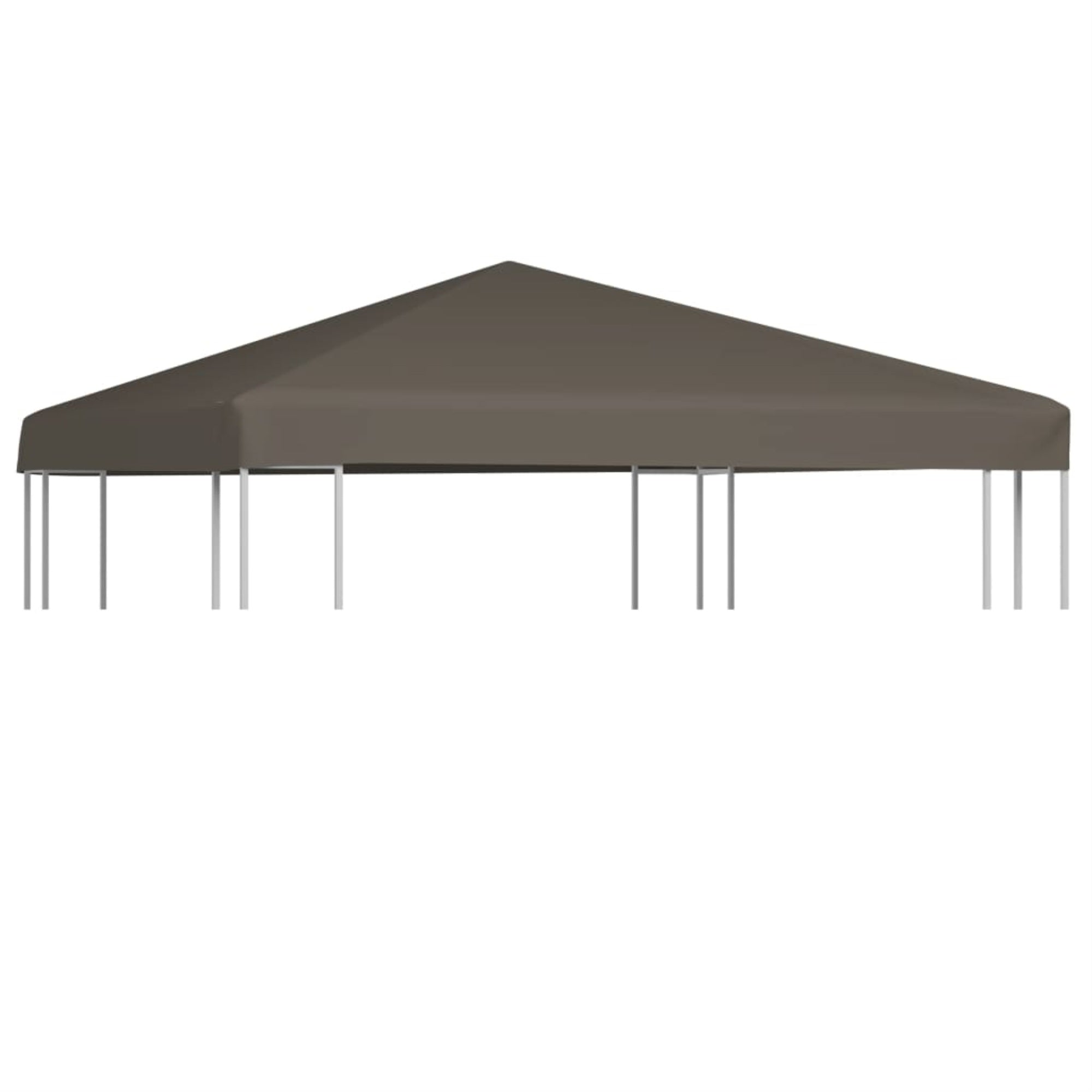 Vidaxl Gazebo Top Cover 9.1 Oz/Yd 9.8'X9.8' Taupe