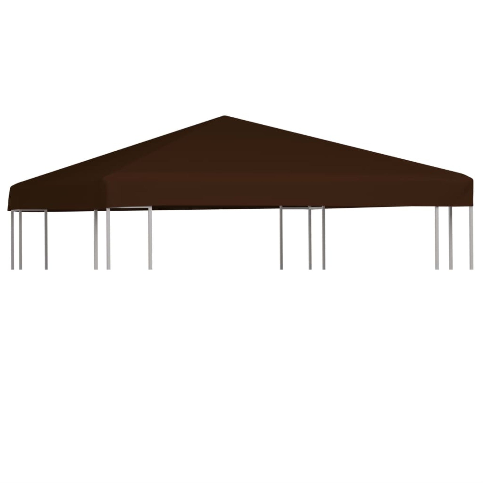 Vidaxl Gazebo Top Cover 9.1 Oz/Yd 9.8'X9.8' Brown