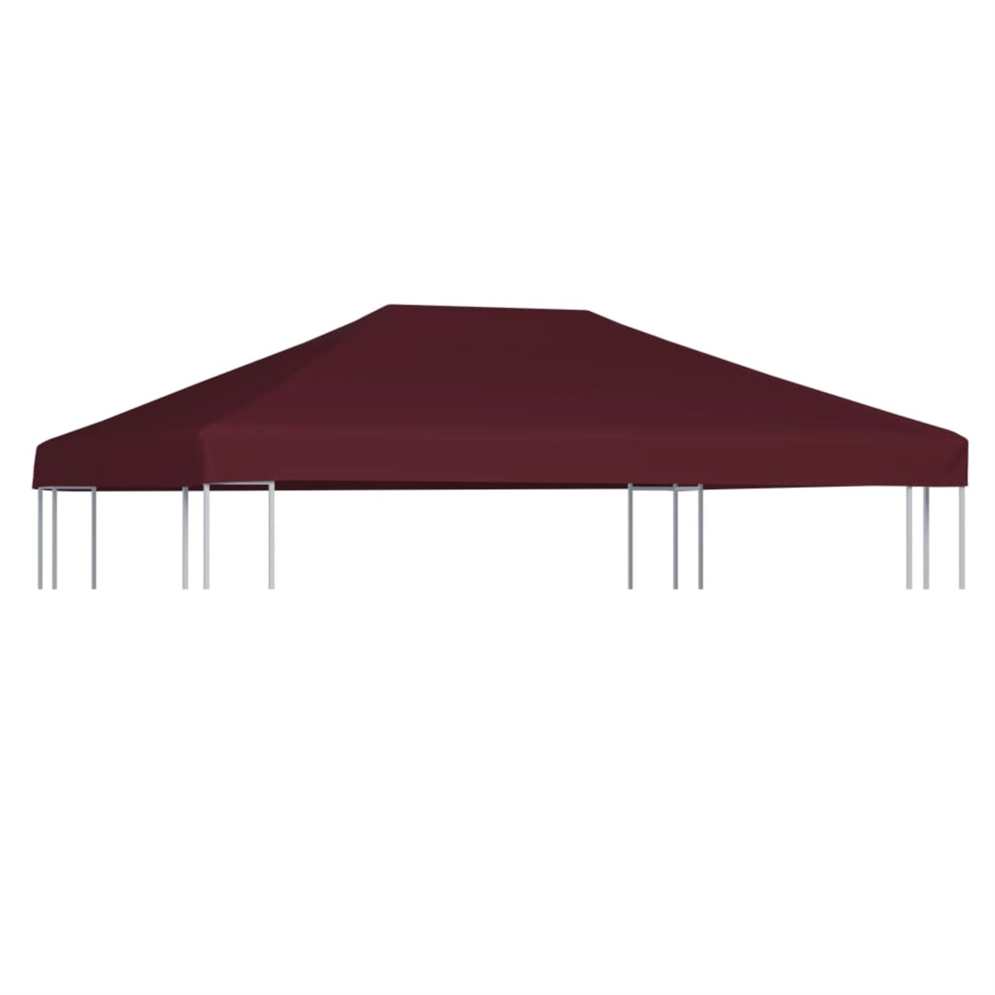 Vidaxl Gazebo Top Cover 9.1 Oz/Yd 9.8'X13.1' Bordeaux