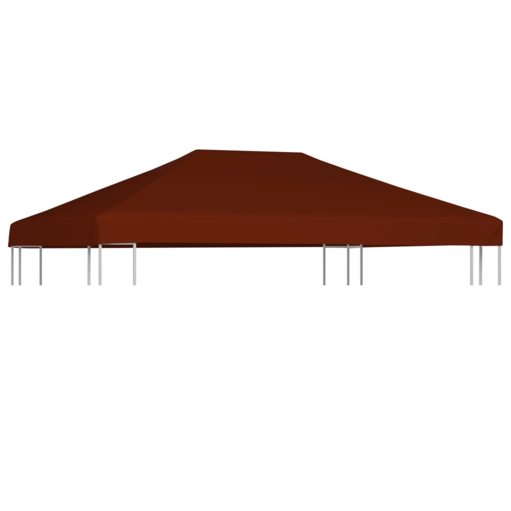 Vidaxl Gazebo Top Cover 9.1 Oz/Yd 9.8'X13.1' Terracota