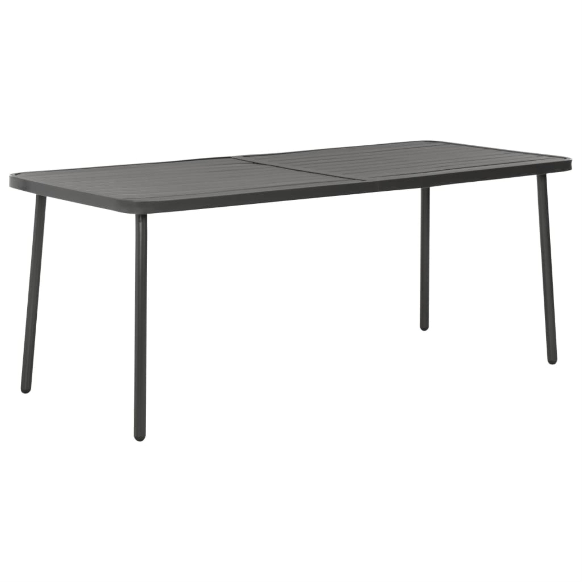 Vidaxl Garden Table Dark Gray 70.9'X32.7'X28.3' Steel