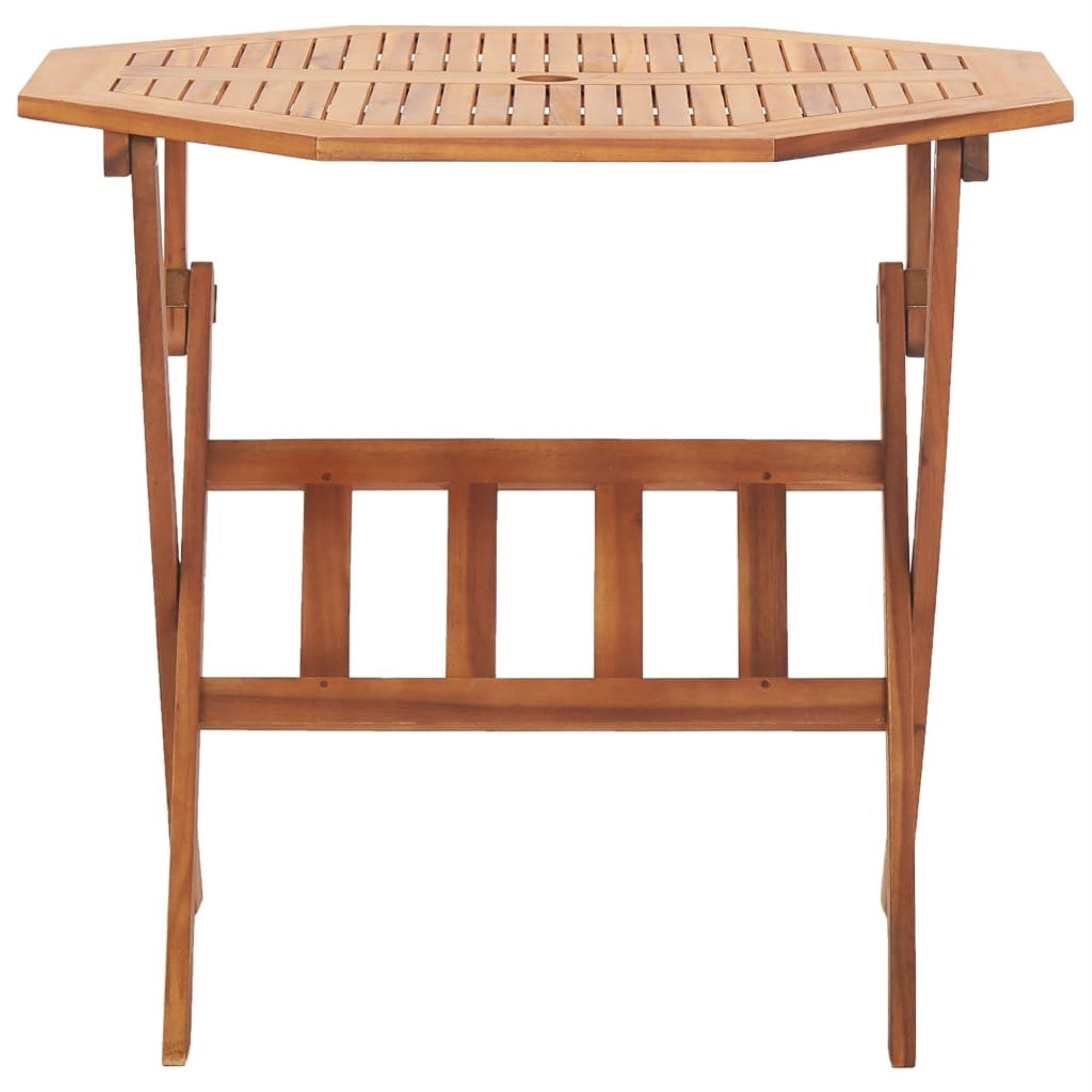 Vidaxl Folding Patio Table 35.4'X29.5' Solid Wood Acacia