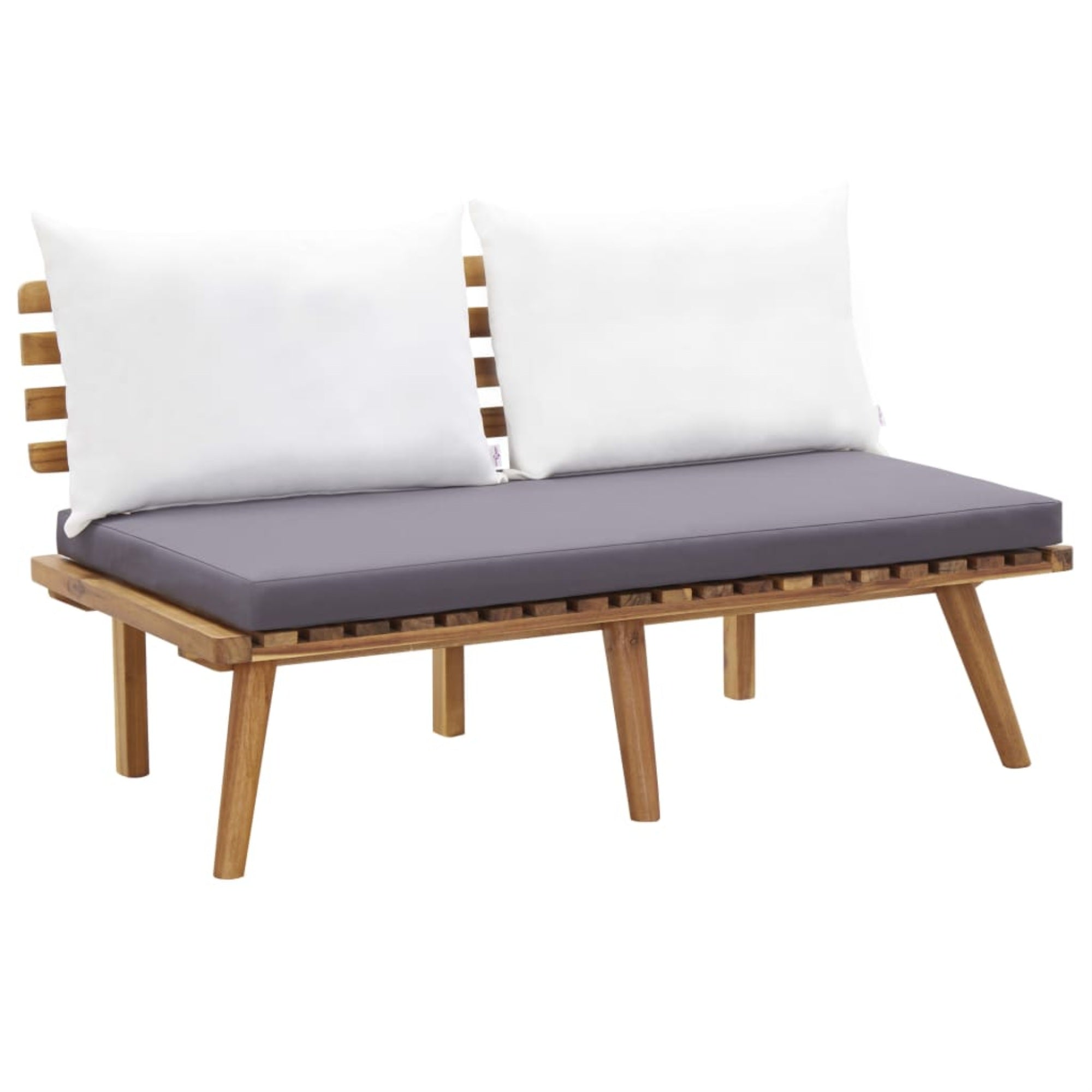Vidaxl Garden Bench With Cushions 45.3' Solid Acacia Wood