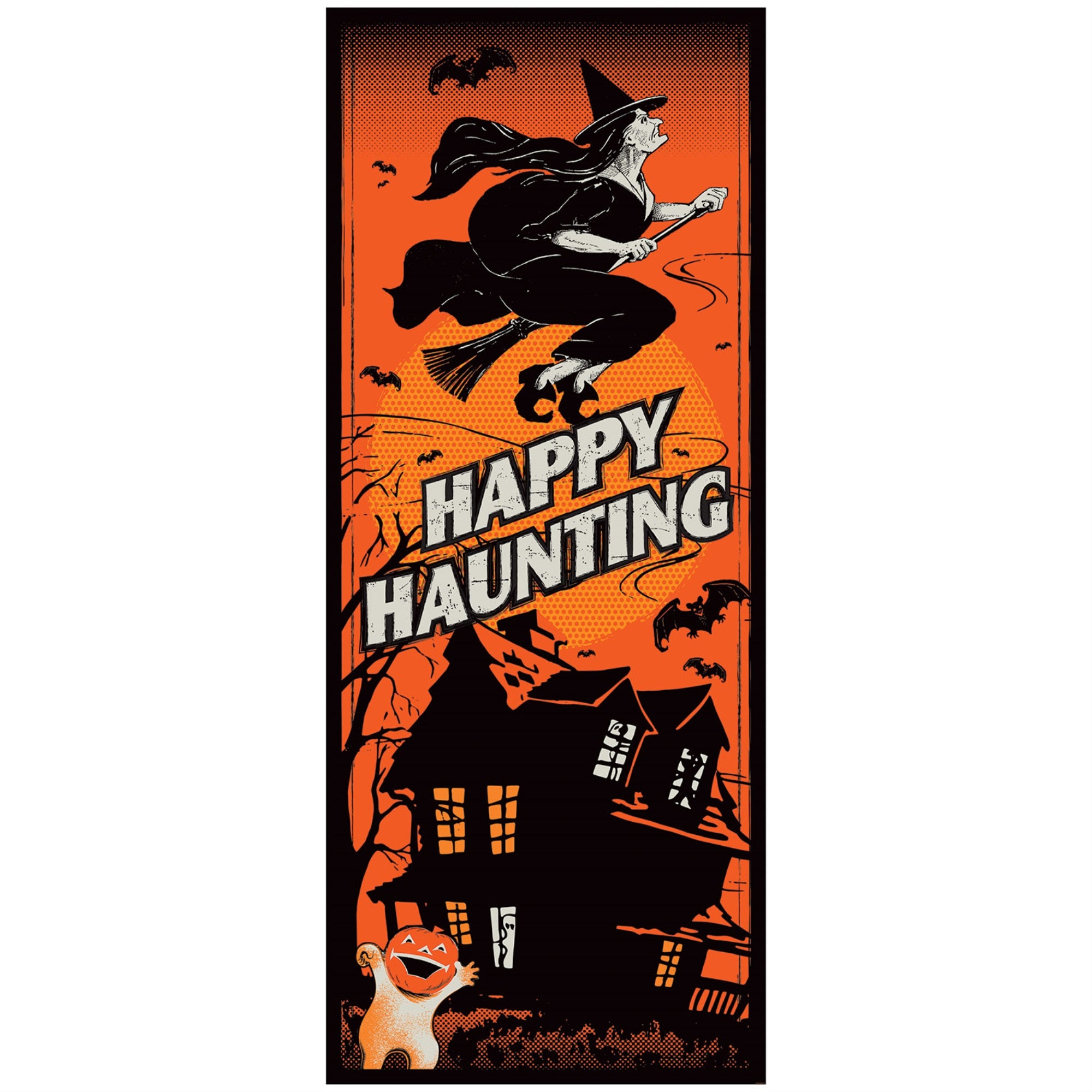 Vintage Halloween Door Cover, (Pack Of 12)