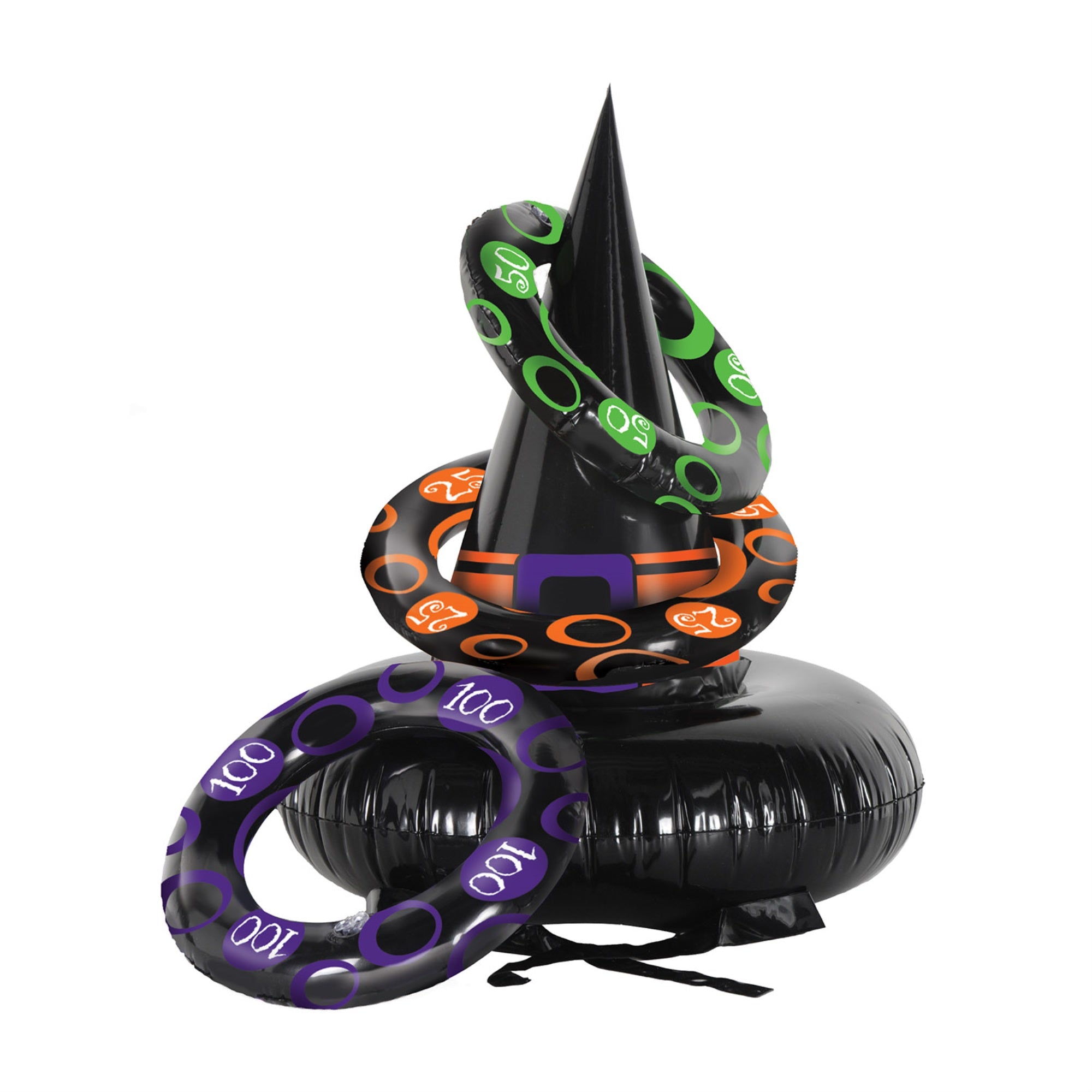 Inflatable Witch Hat Ring Toss, (Pack Of 12)