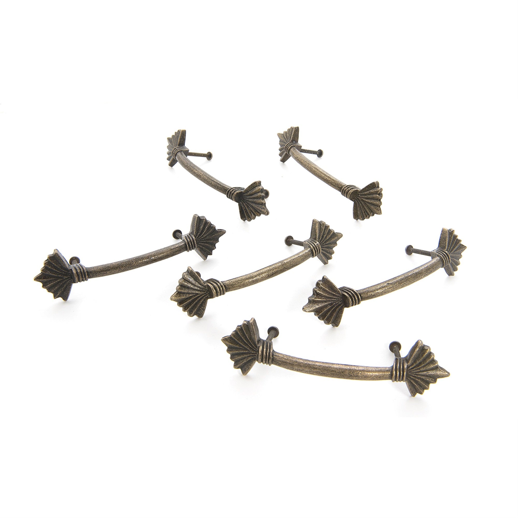 3.75 In Mtl Drwr Handle Pull Bronze Set Of 6