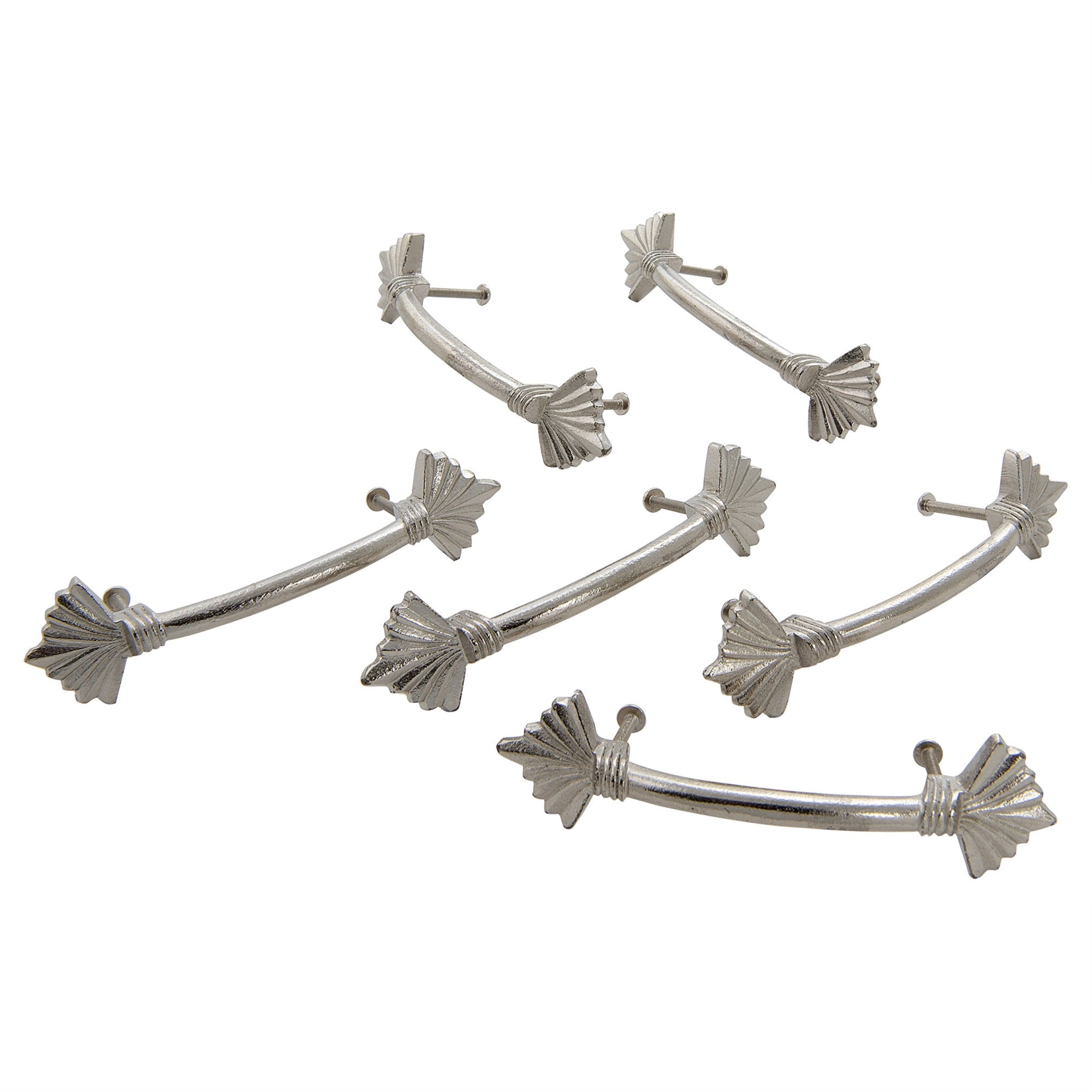 3.75 In Metal Drwr Hndle Pull Nickle Set Of 6