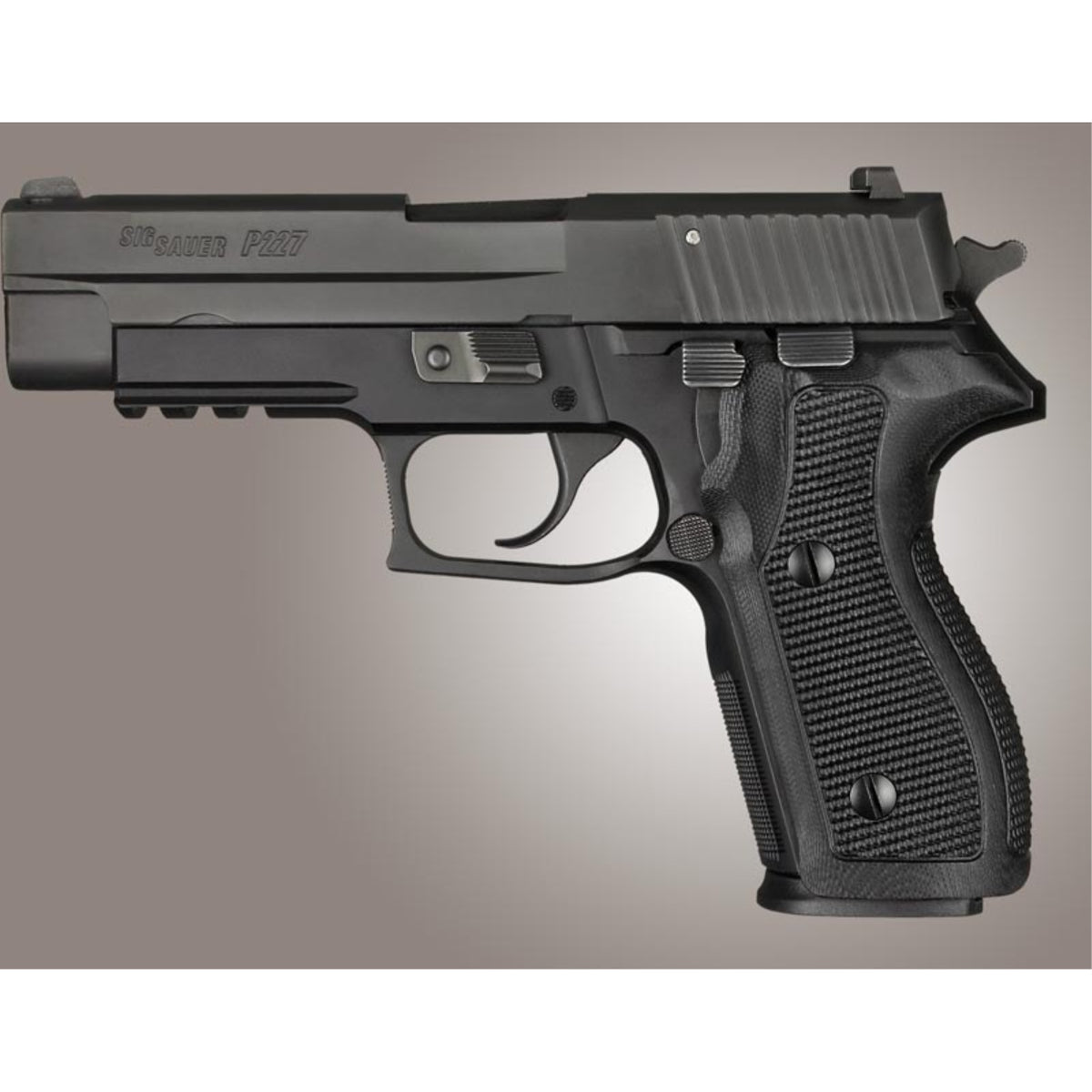 Hogue Sig Sauer P227 Da Sa Piranha G10 Solid Black Screws  Bushings Included