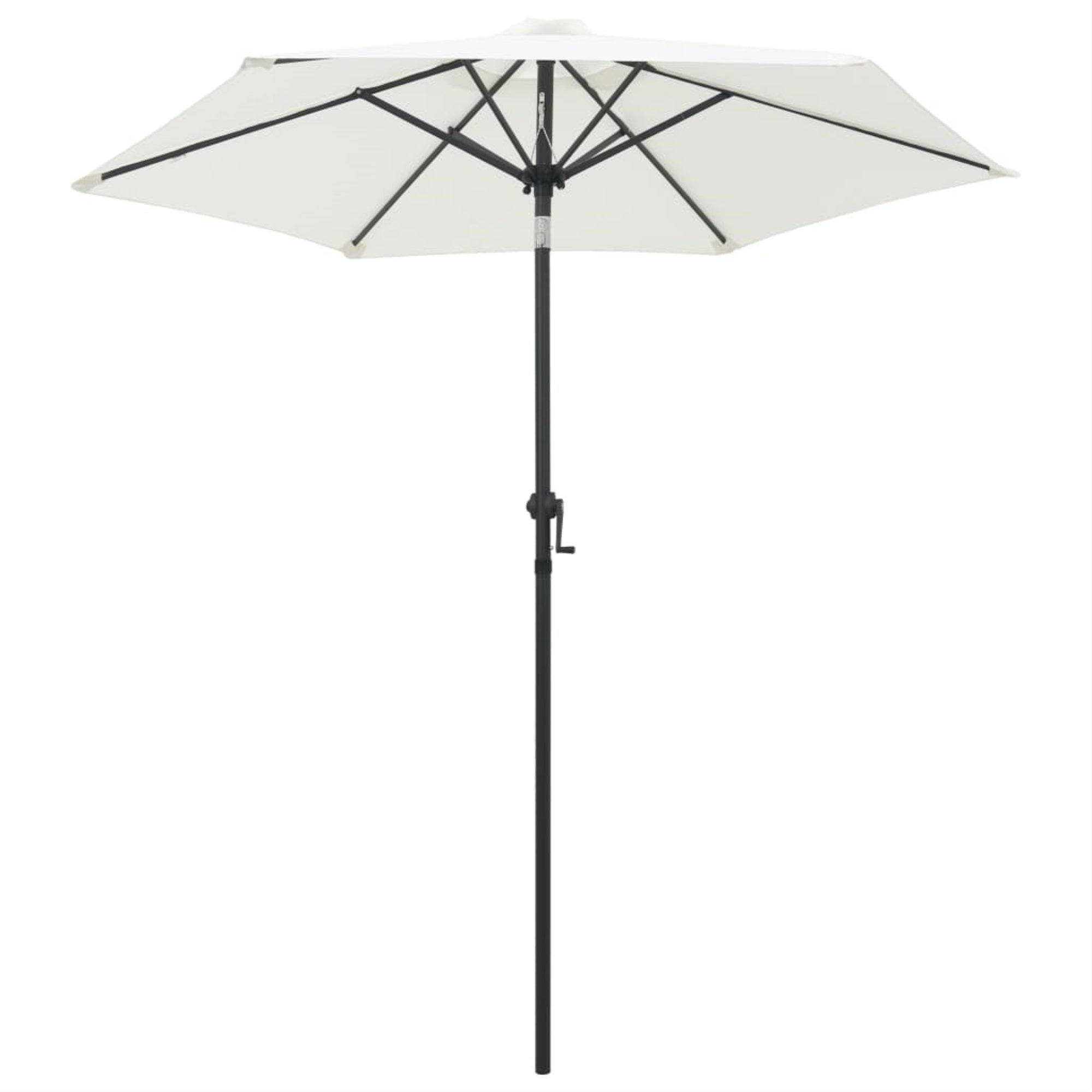 Vidaxl Parasol Sand White 78.7'X83.1' Aluminum