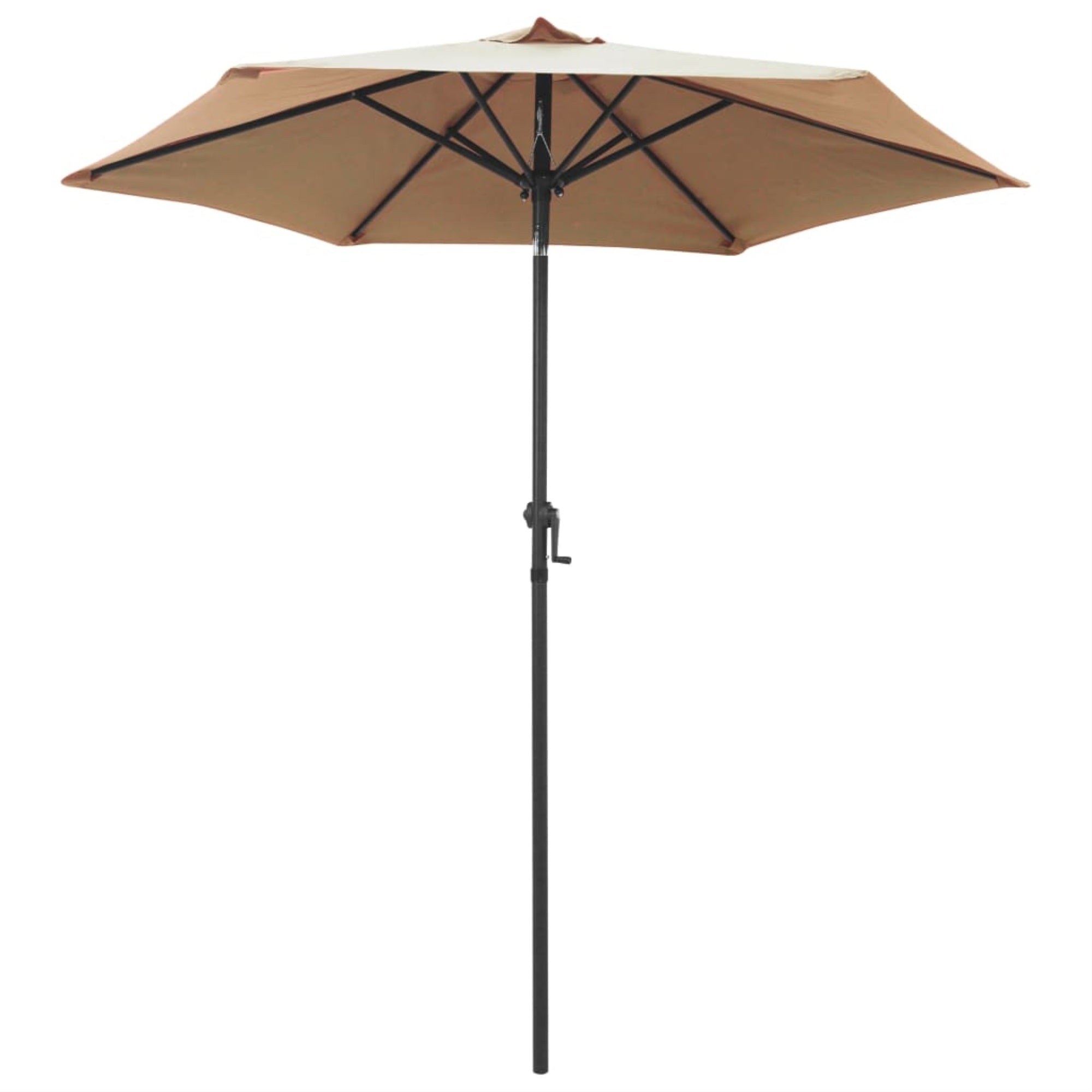 Vidaxl Parasol Taupe 78.7'X83.1' Aluminum