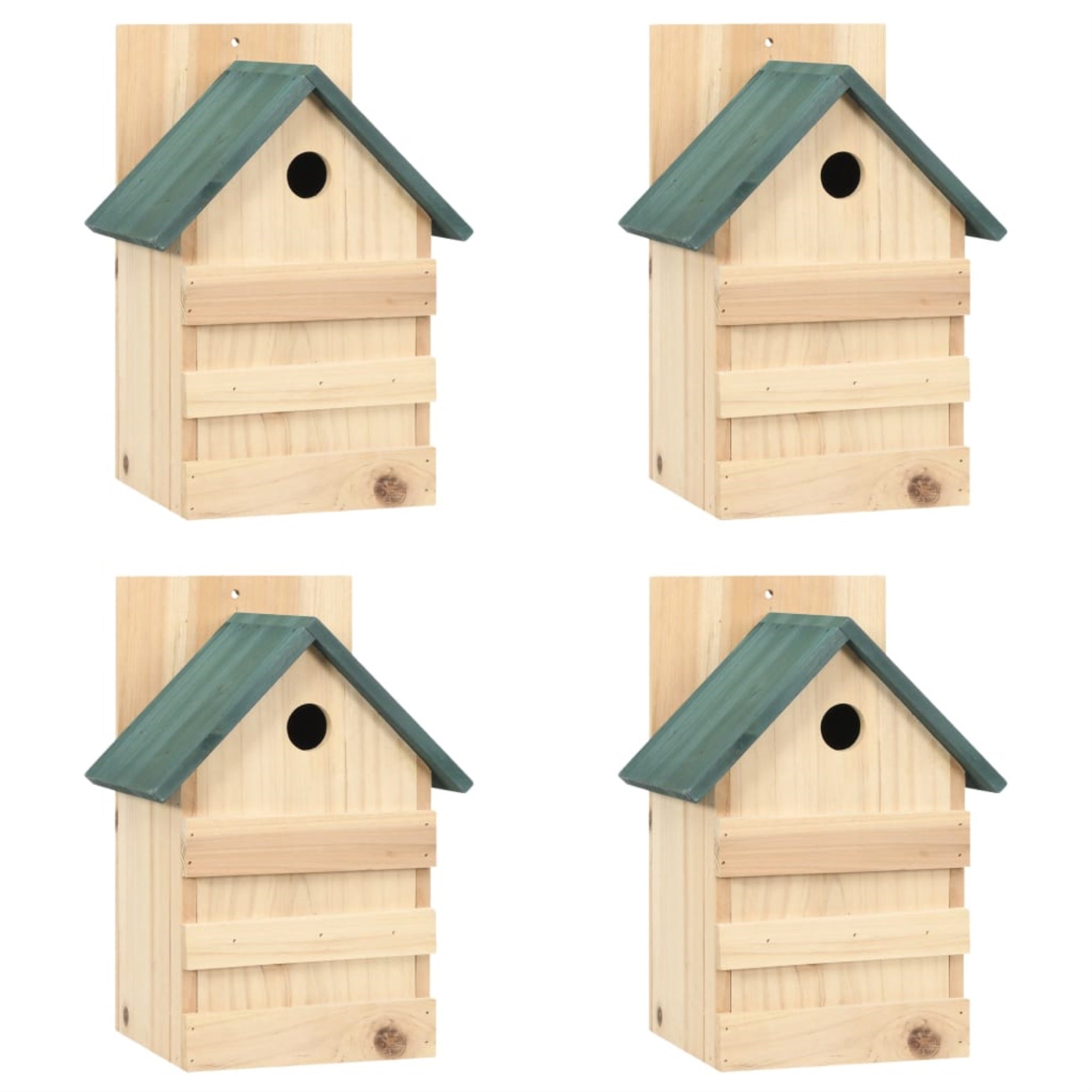 Vidaxl Bird Houses 4 Pcs 9.1'X7.5'X13' Firwood