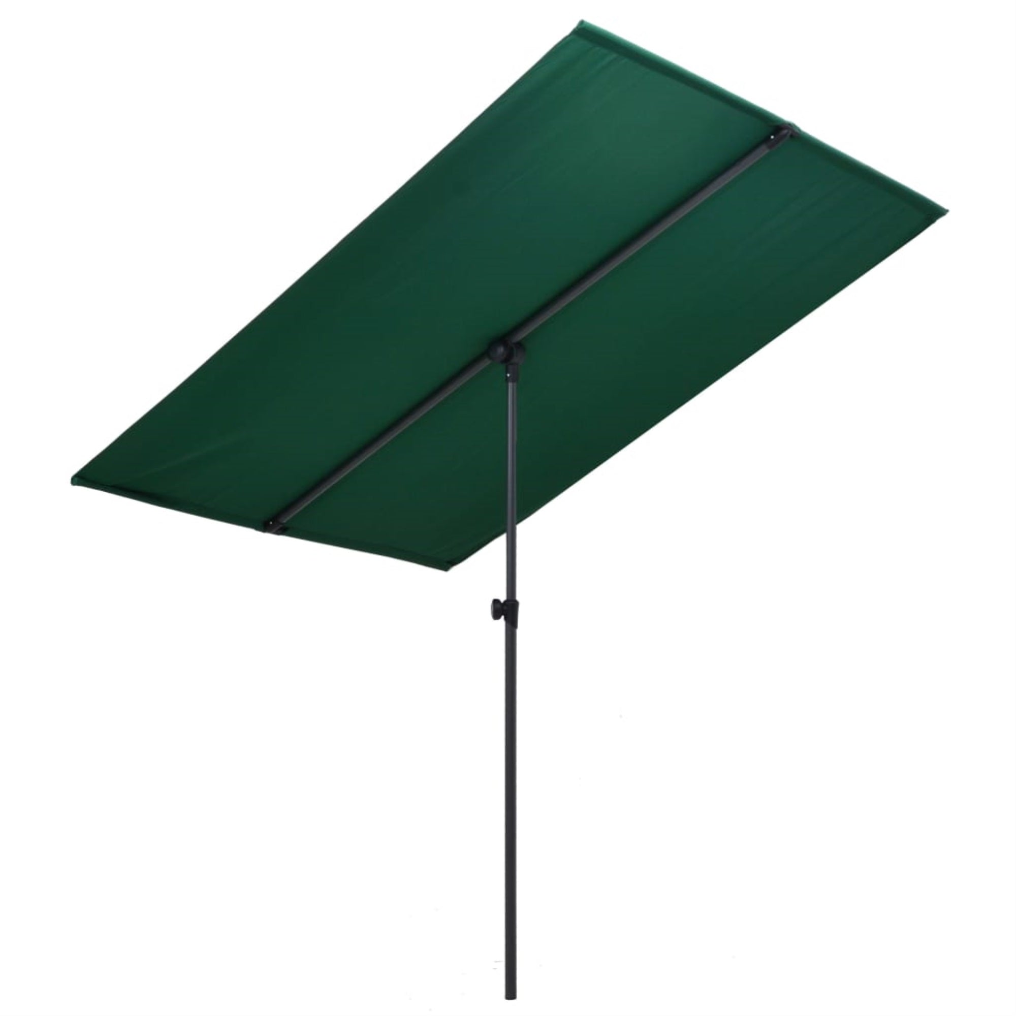 Vidaxl Outdoor Parasol With Aluminum Pole 70.9'X51.2' Green