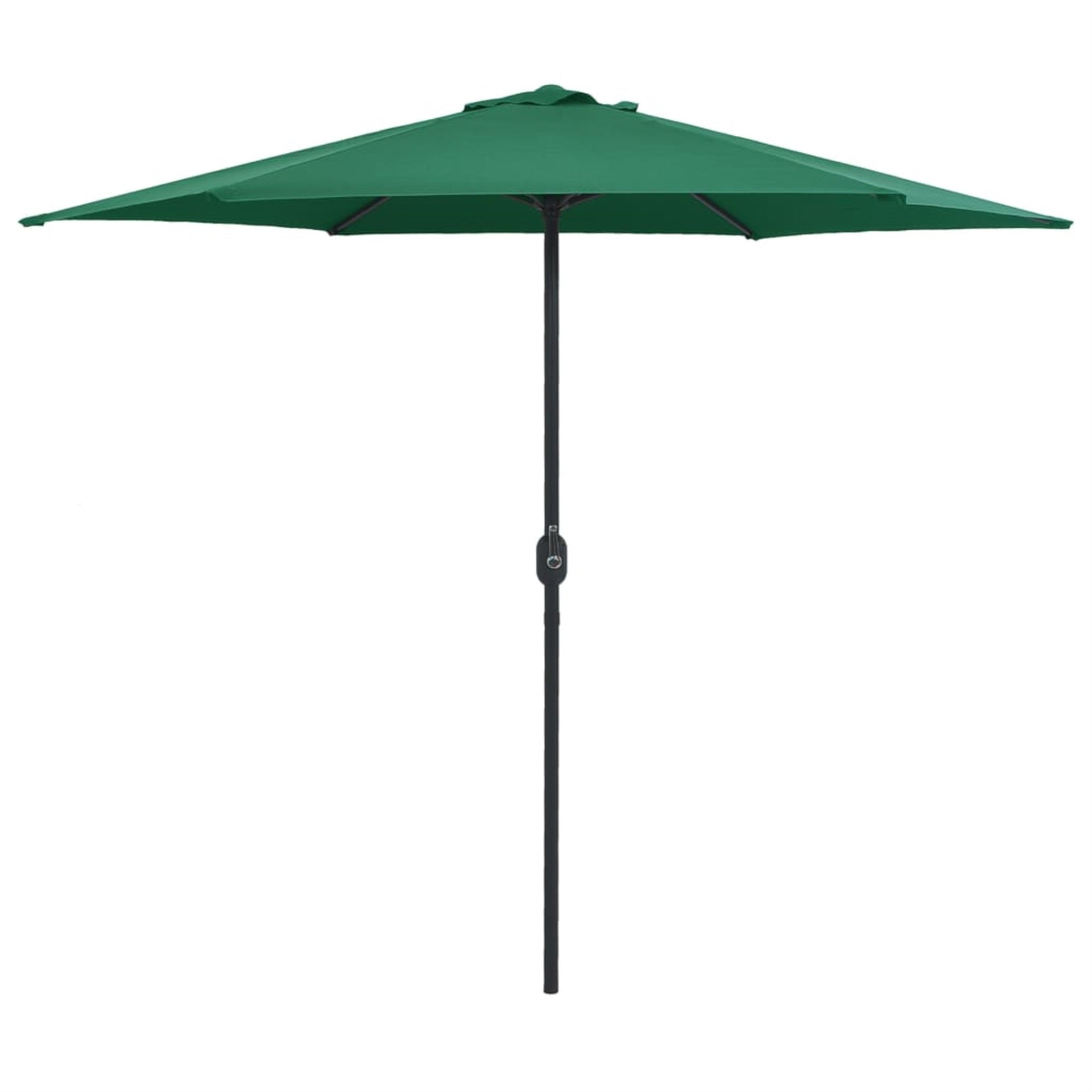 Vidaxl Outdoor Parasol With Aluminum Pole 106.3'X96.9' Green