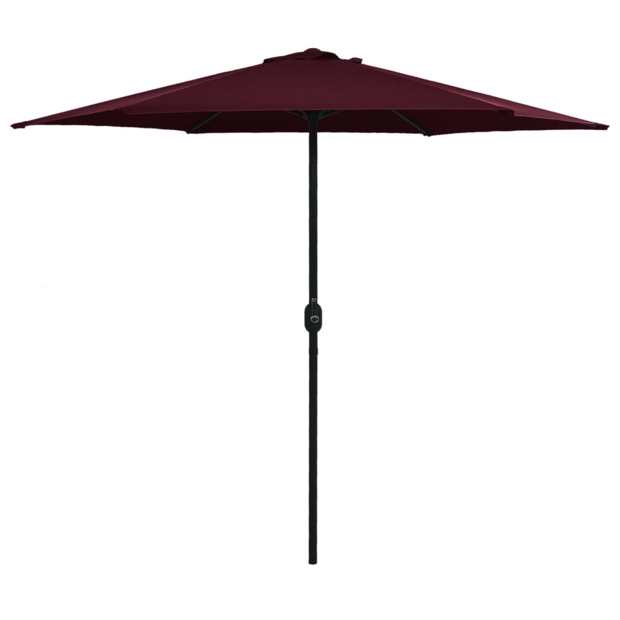 Vidaxl Outdoor Parasol With Aluminum Pole 106.3'X96.9' Bordeaux Red