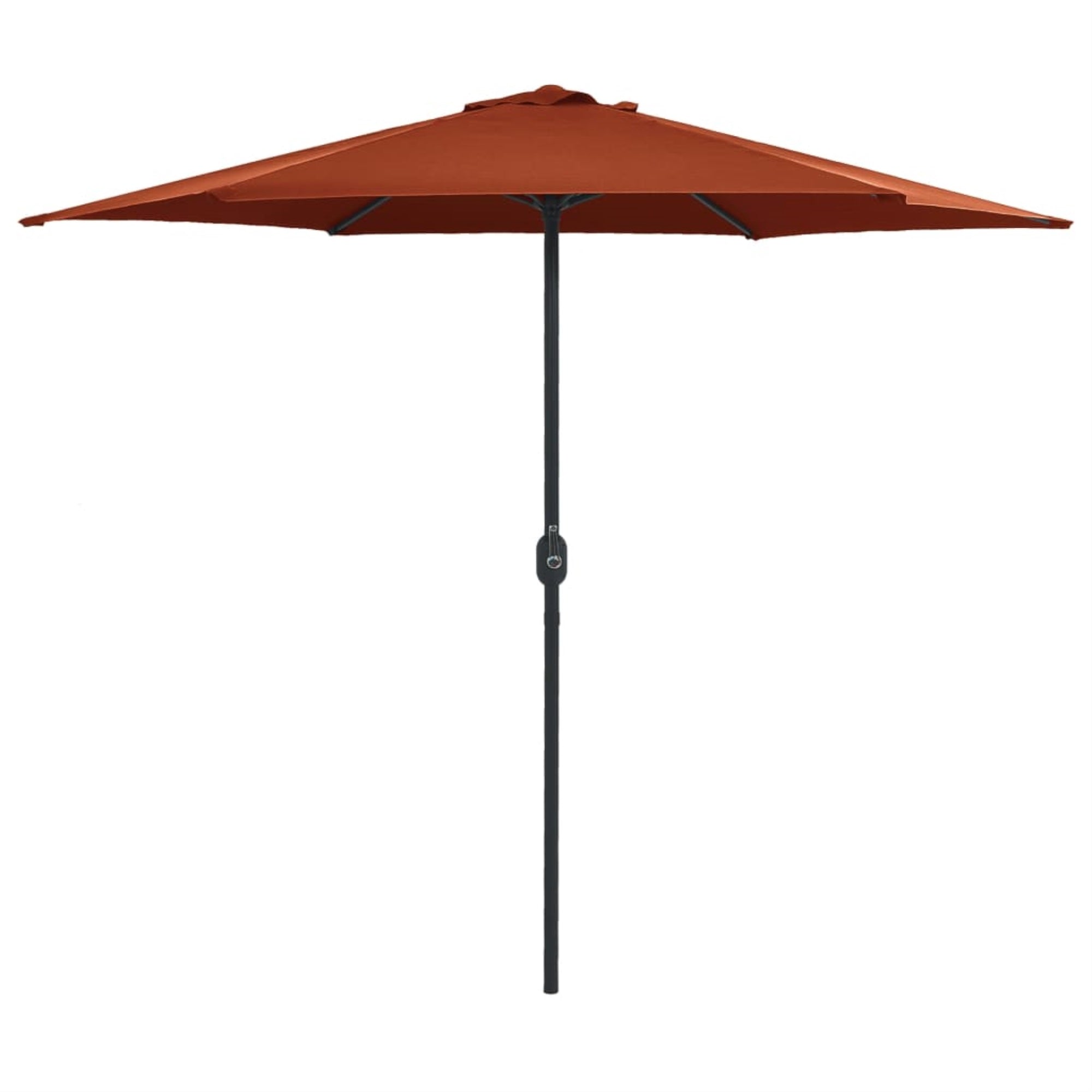 Vidaxl Outdoor Parasol With Aluminum Pole 106.3'X96.9' Terracotta