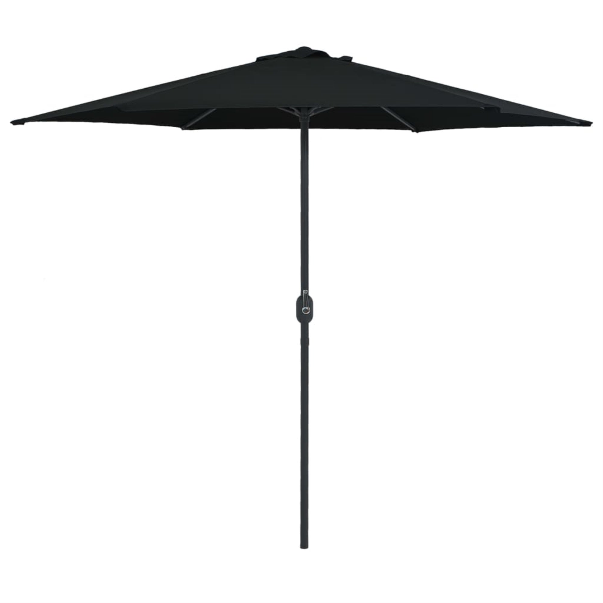 Vidaxl Outdoor Parasol With Aluminum Pole 106.3'X96.9' Black