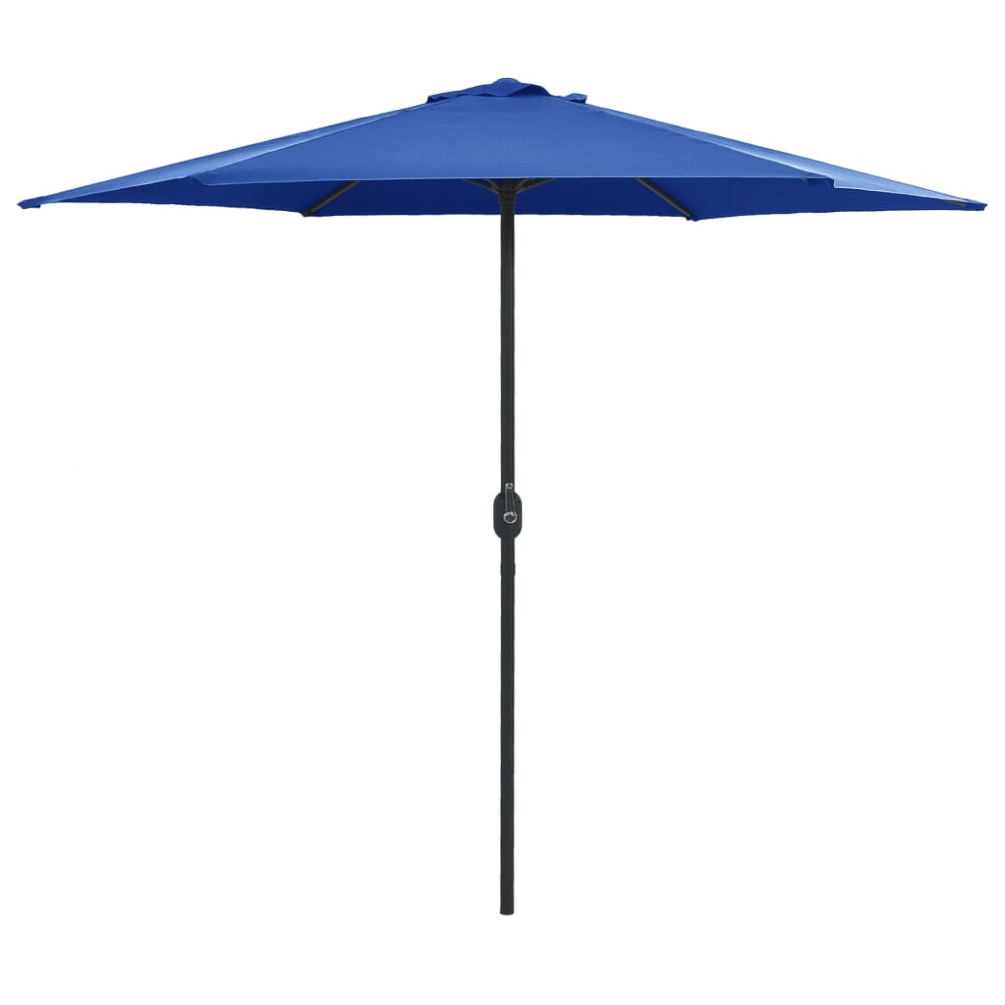 Vidaxl Outdoor Parasol With Aluminum Pole 106.3'X96.9' Azure Blue