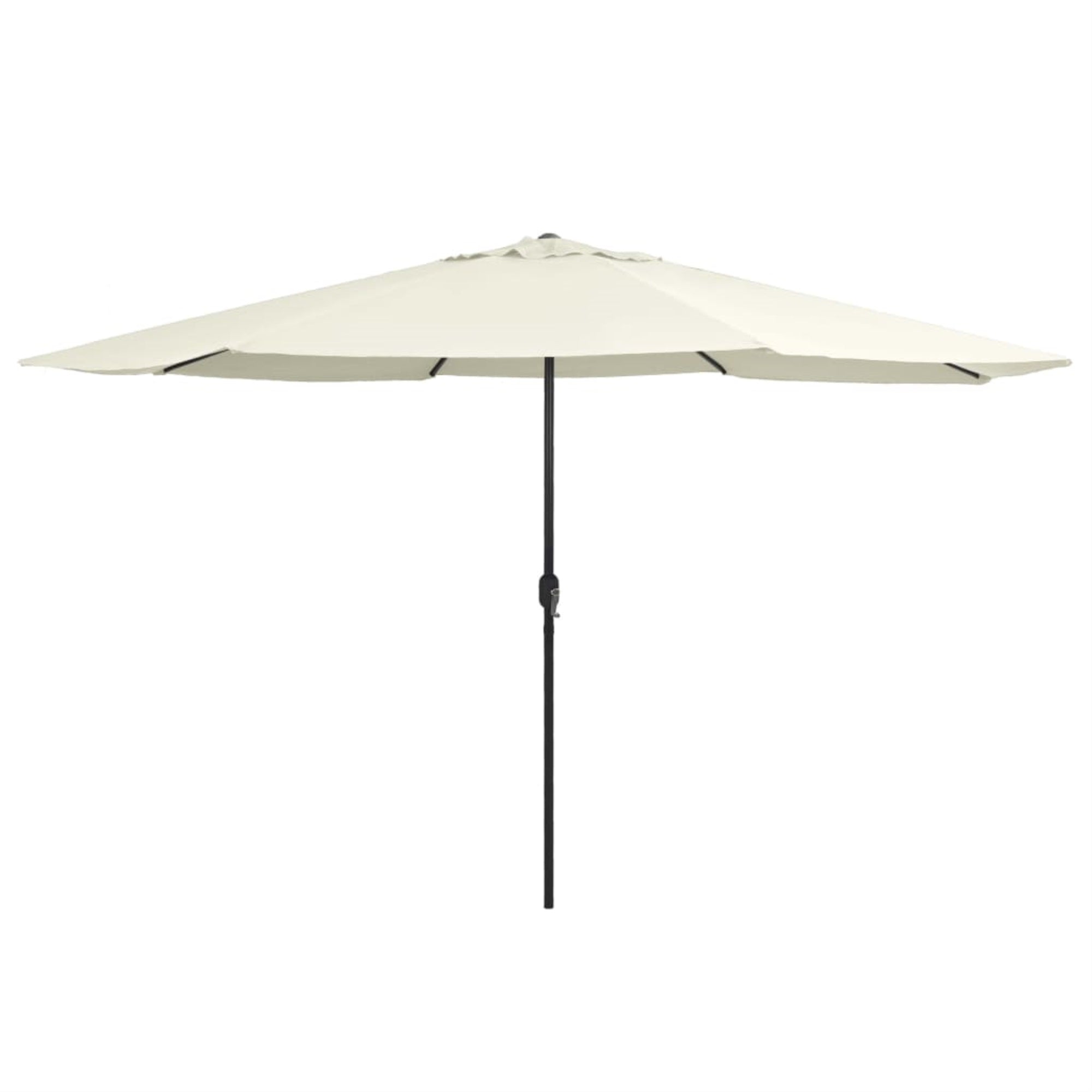 Vidaxl Outdoor Parasol With Metal Pole 157.5' Sand White