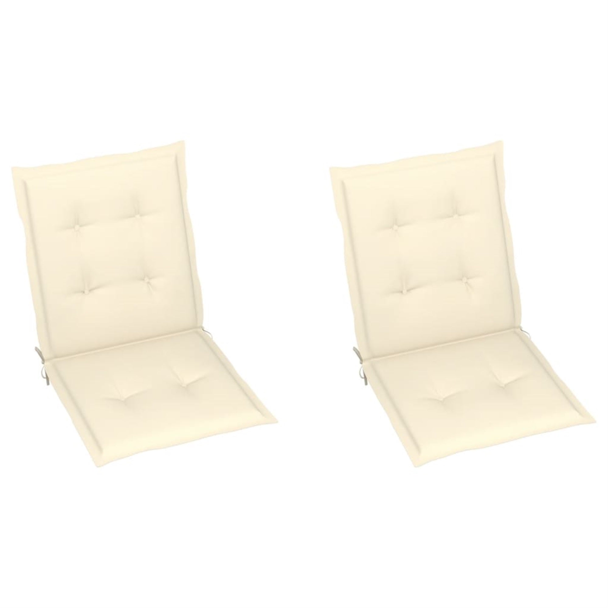 Vidaxl Garden Chair Cushions 2 Pcs Cream 39.4'X19.7'X1.6'