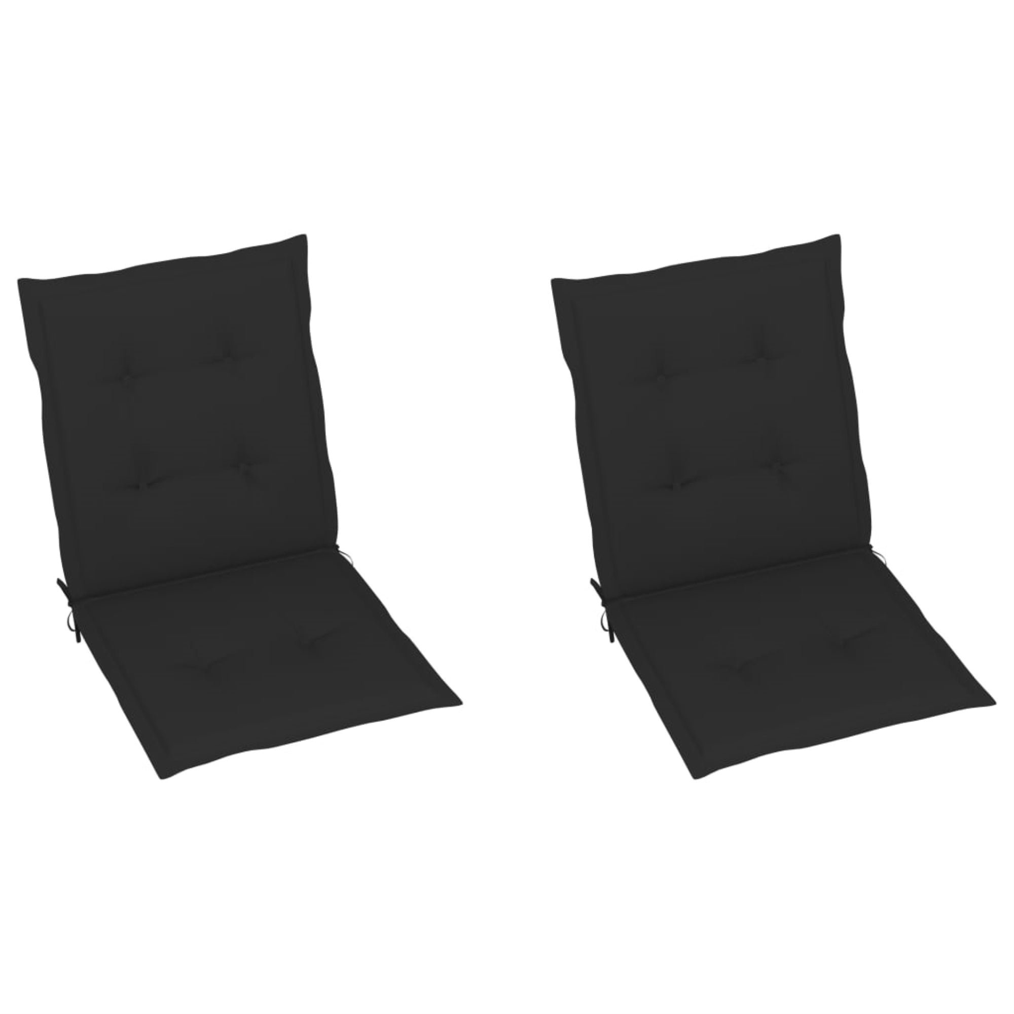 Vidaxl Garden Chair Cushions 2 Pcs Black 39.4'X19.7'X1.6'