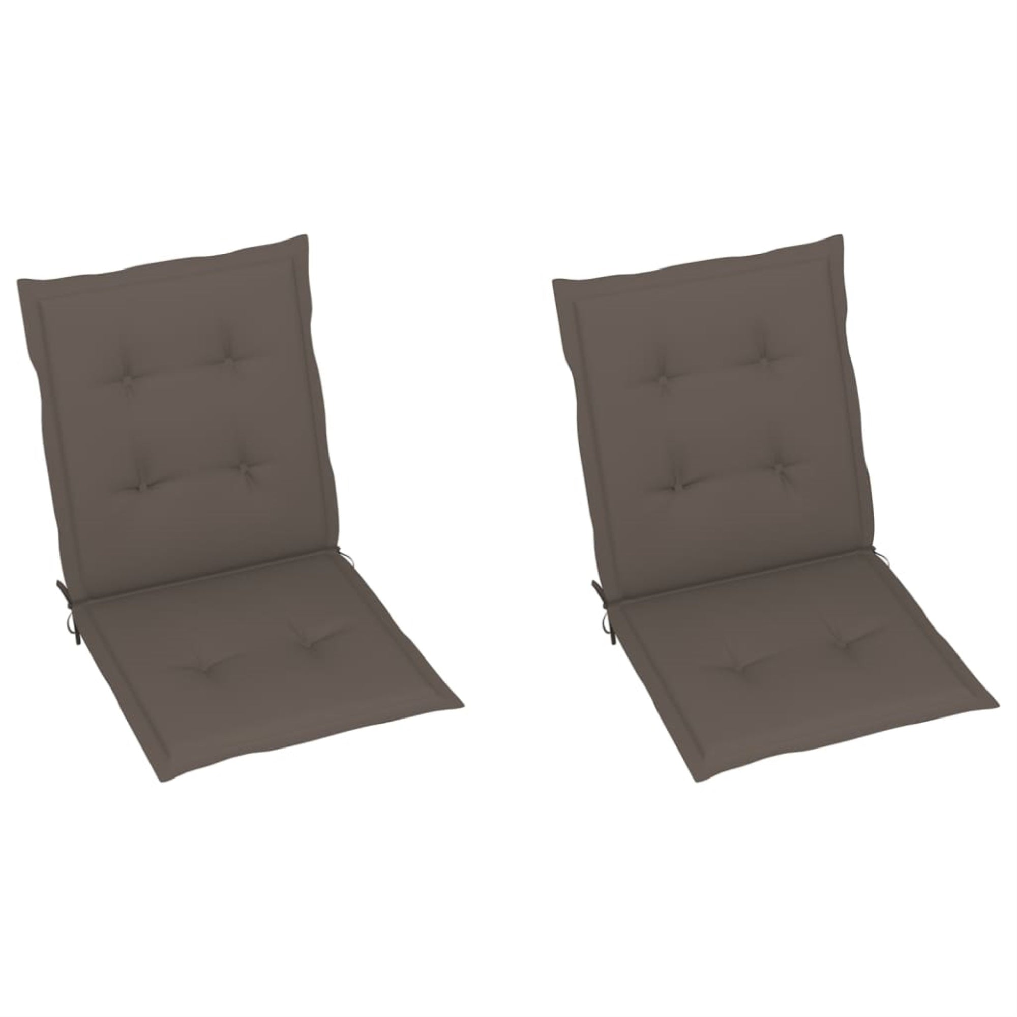 Vidaxl Garden Chair Cushions 2 Pcs Taupe 39.4'X19.7'X1.6'