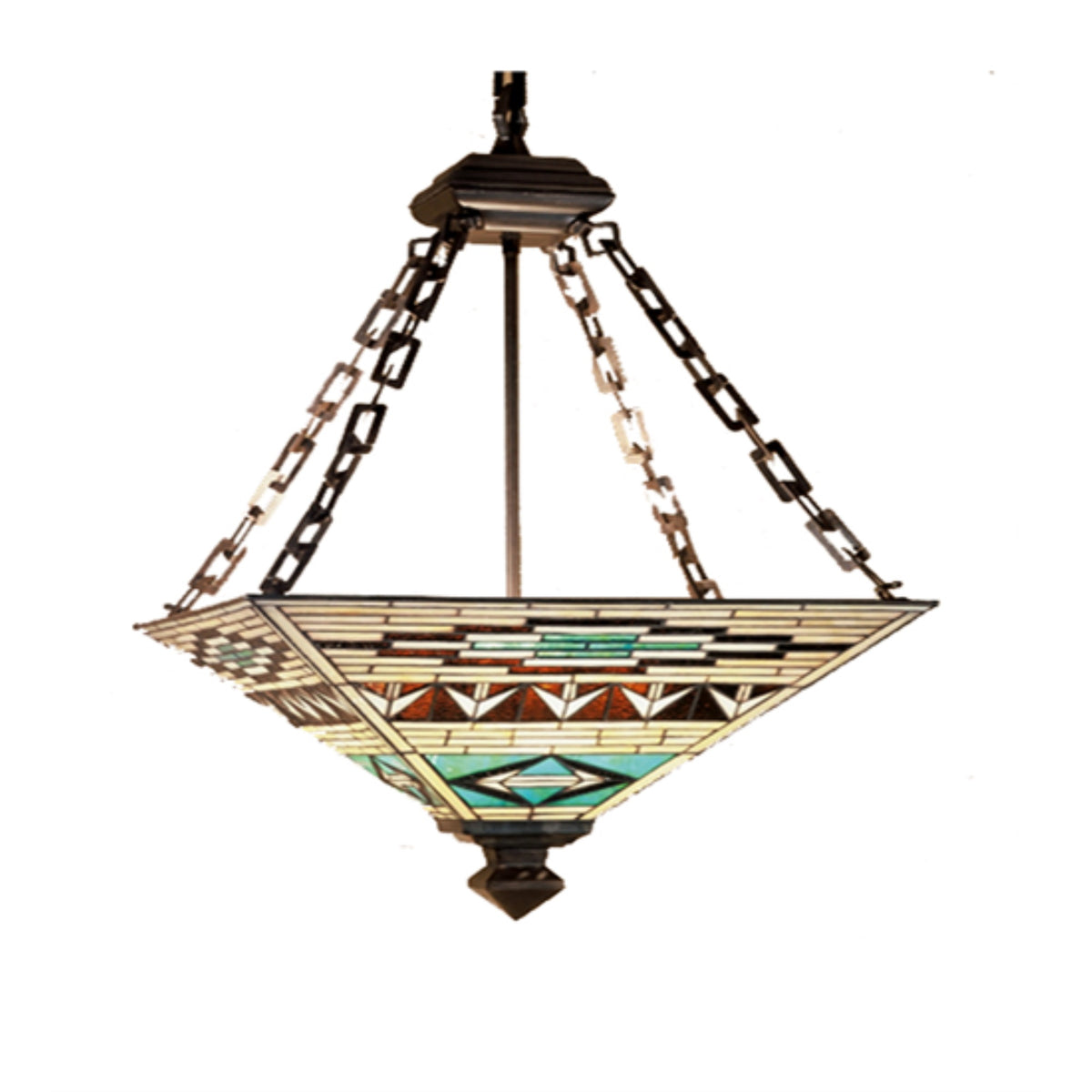 17' Square Valencia Mission Inverted Pendant
