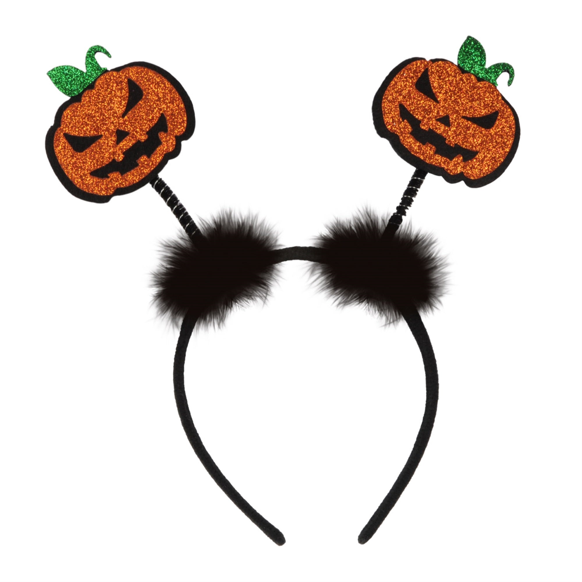 Glittered Jack-O-Lantern Boppers, (Pack Of 12)