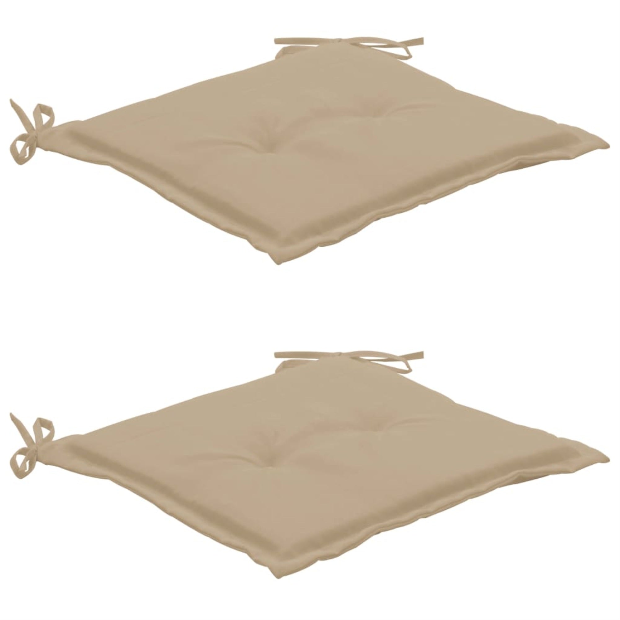 Vidaxl Garden Chair Cushions 2 Pcs Beige 19.7'X19.7'X1.2'