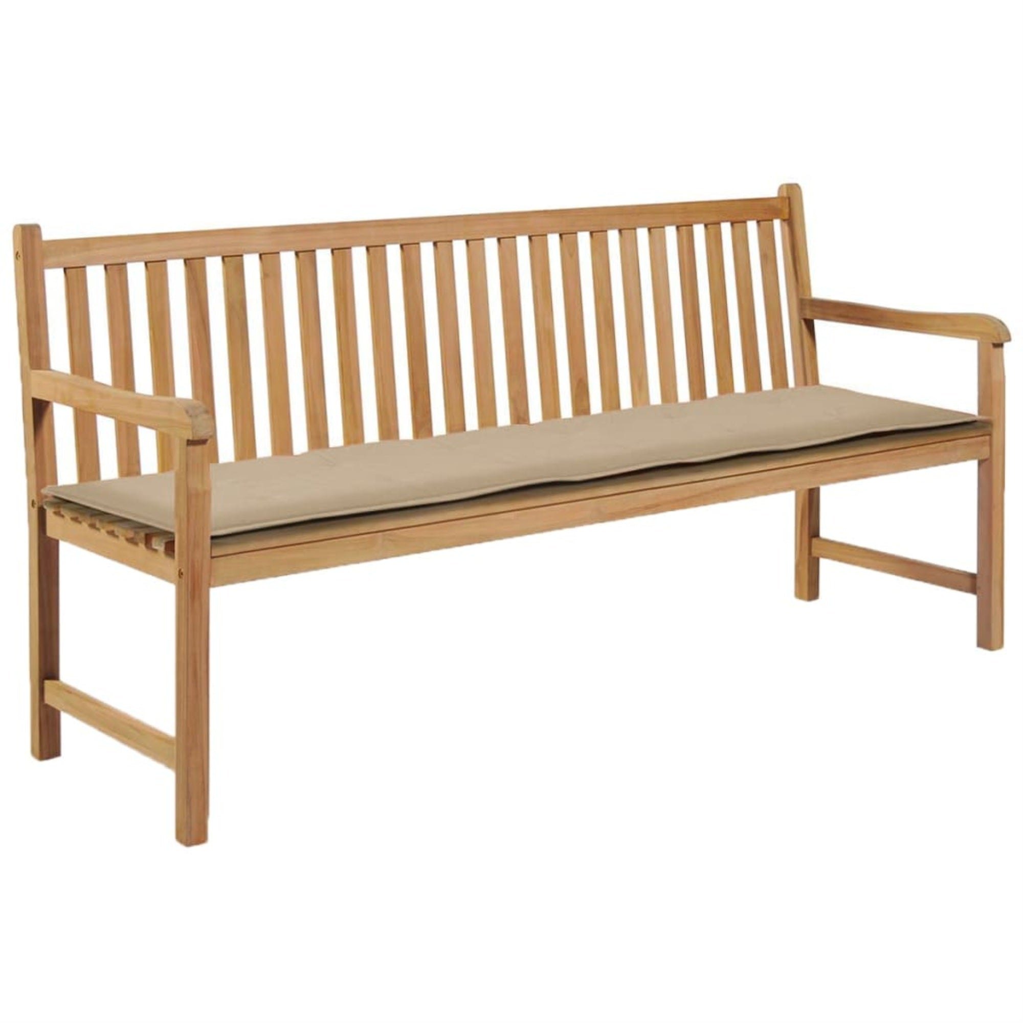 Vidaxl Garden Bench Cushion Beige 70.9'X19.7'X1.2'