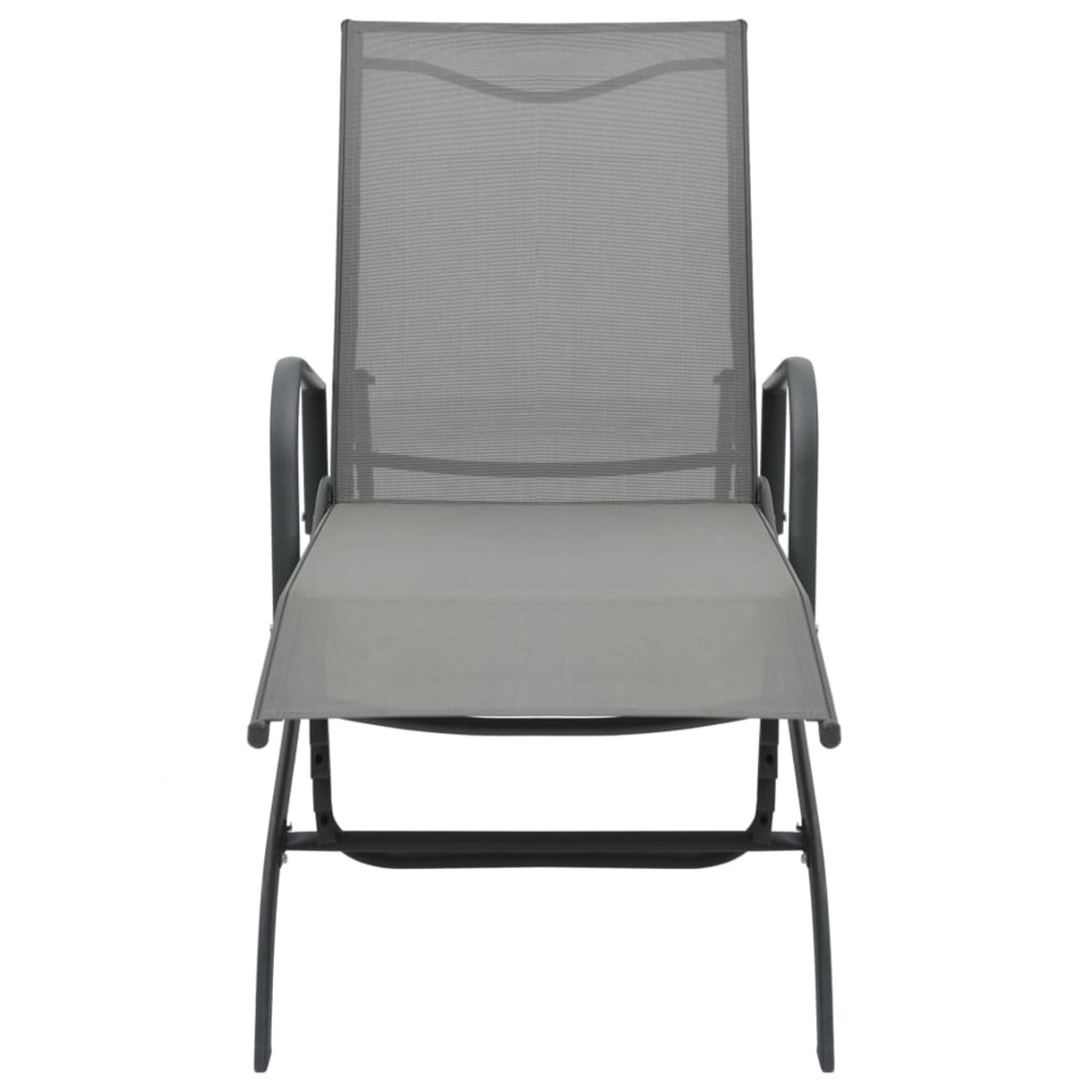 Vidaxl Sun Lounger Steel And Textilene
