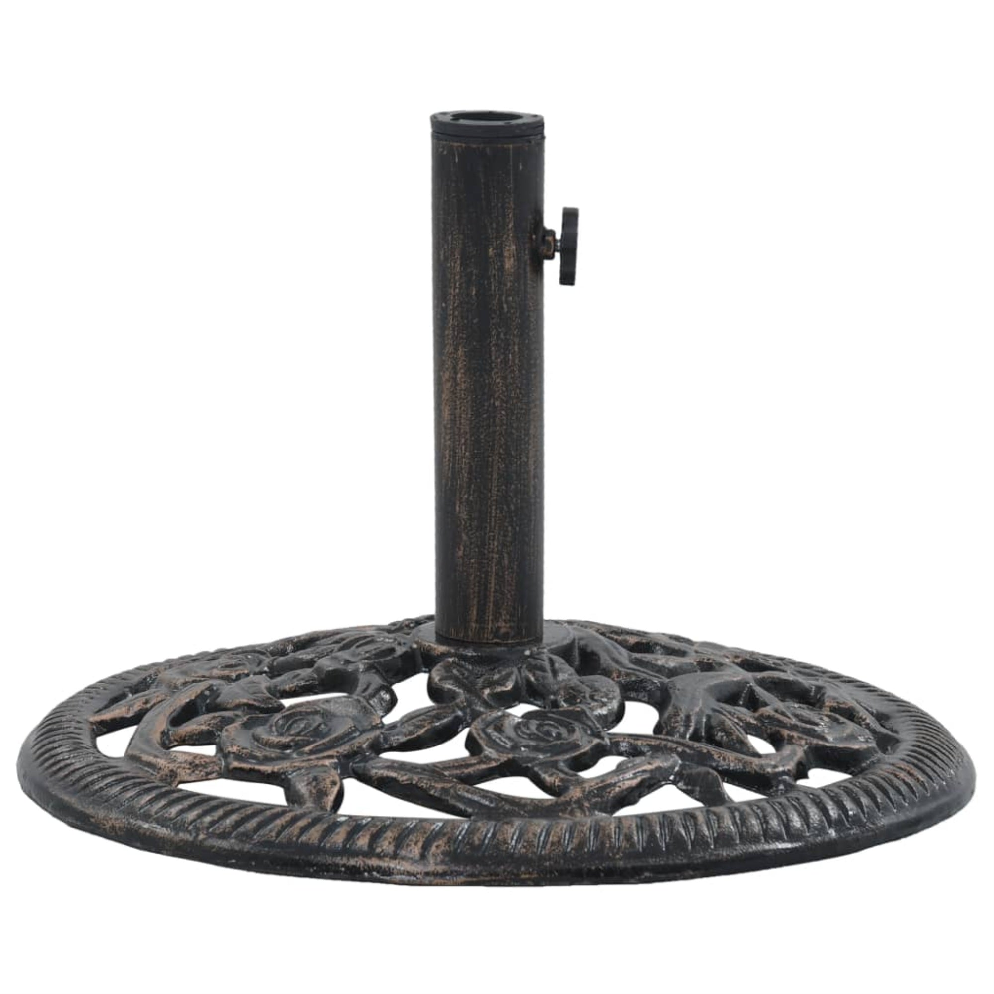 Vidaxl Umbrella Base Bronze 26.5 Lbs 18.9' Cast Iron