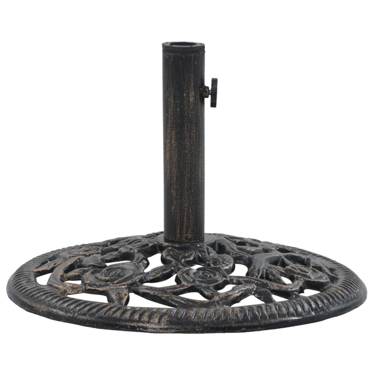 Vidaxl Umbrella Base Bronze 26.5 Lbs 18.9' Cast Iron