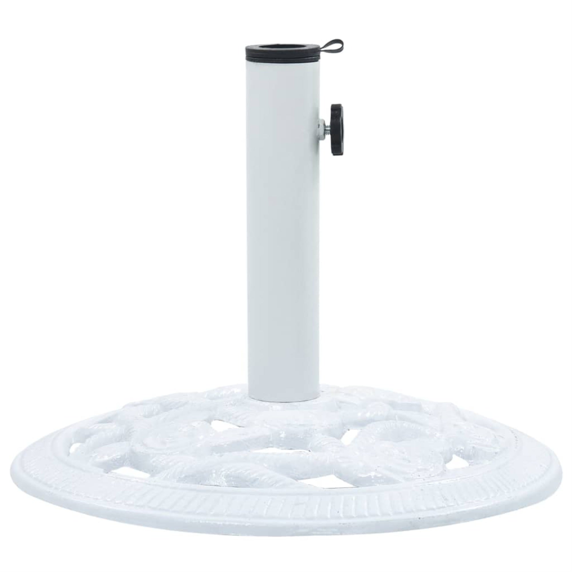 Vidaxl Umbrella Base White 19.8 Lbs 15.7' Cast Iron
