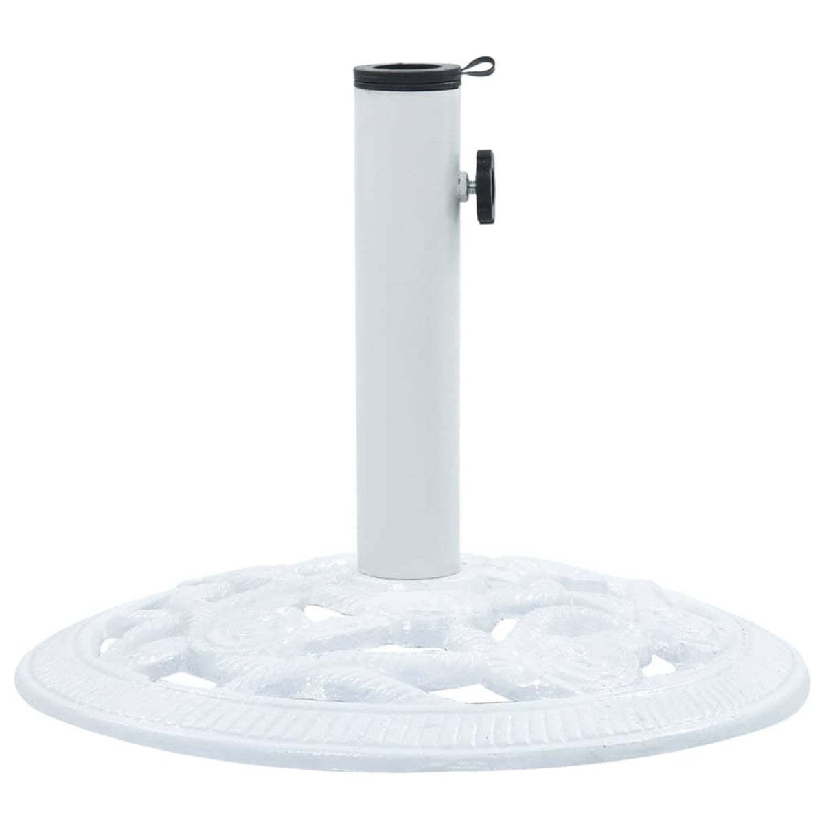 Vidaxl Umbrella Base White 19.8 Lbs 15.7' Cast Iron