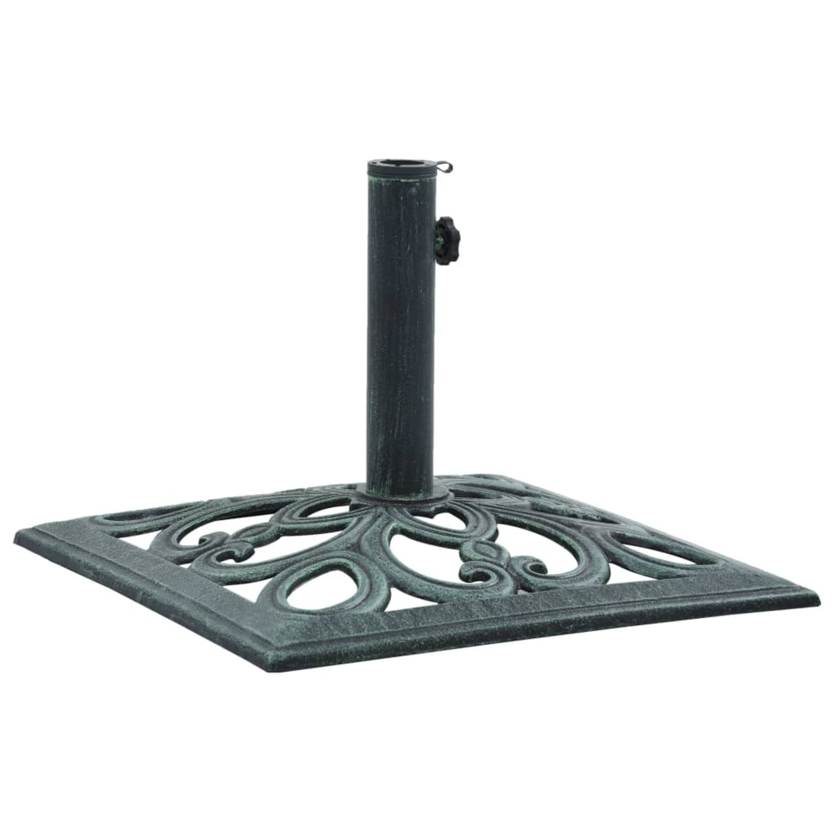 Vidaxl Umbrella Base Green 26.5 Lbs 19.3' Cast Iron